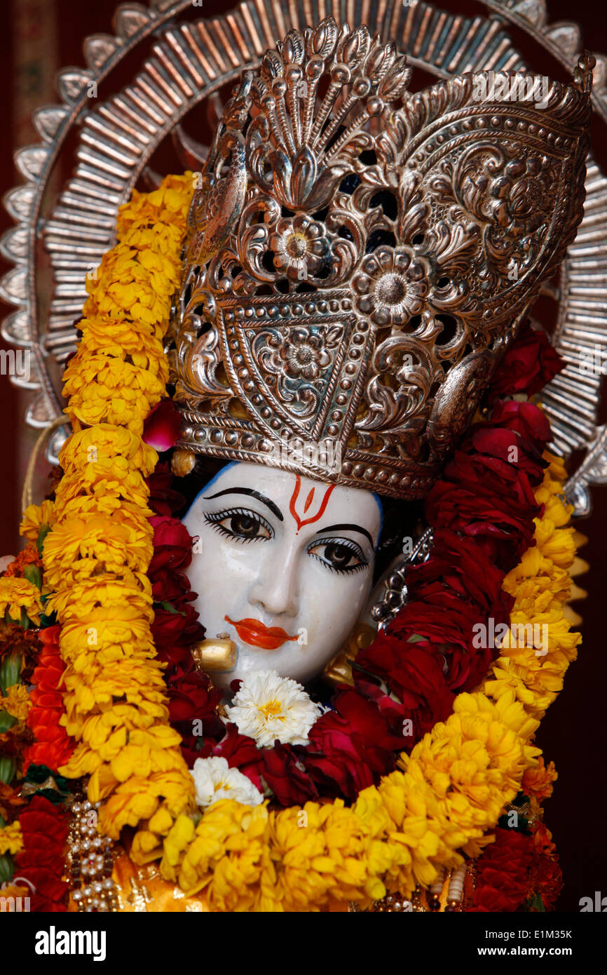 Krishna statue in a New Delhi Krishna temple Stock Photo Alamy