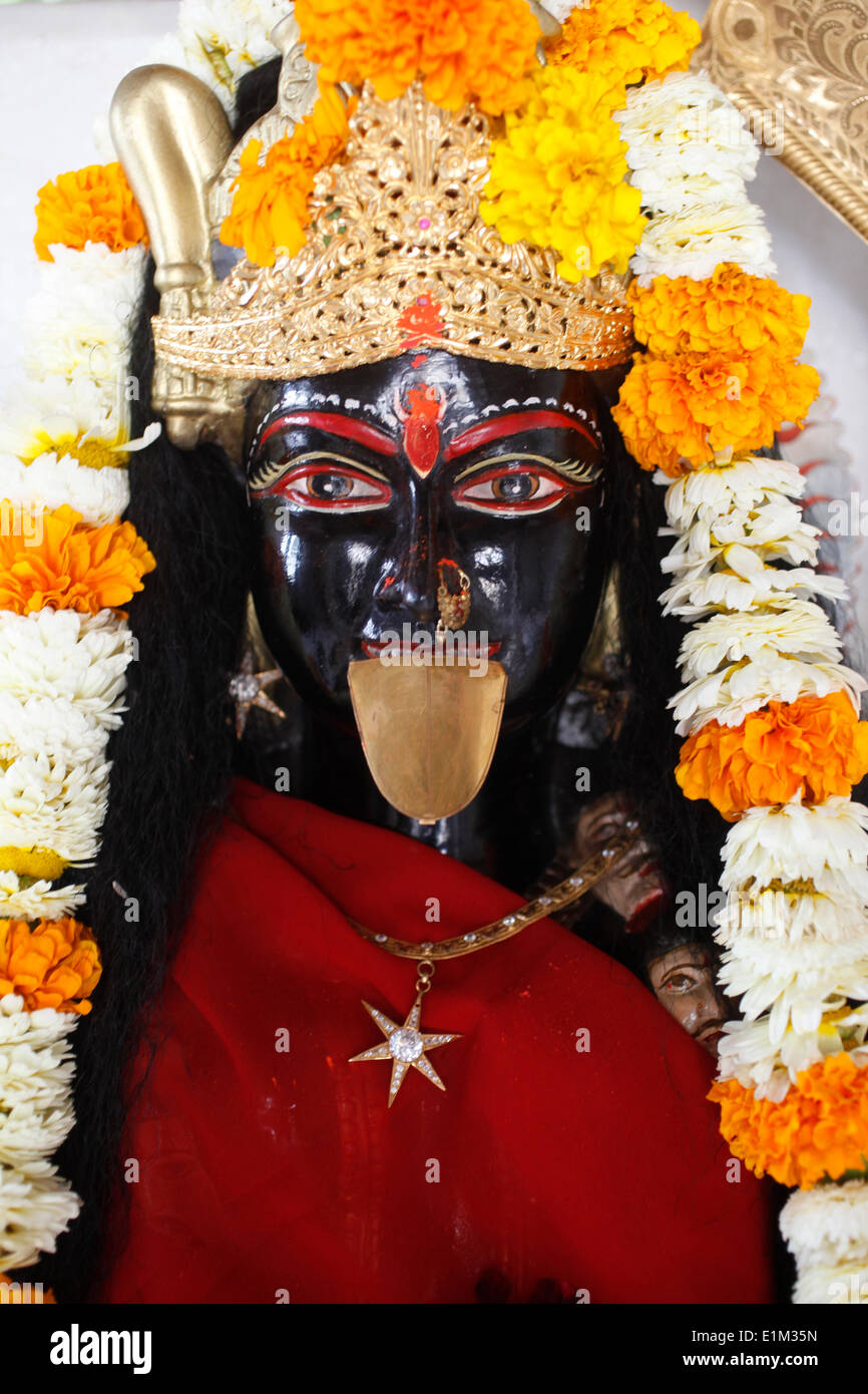 Statue of goddess Kali Stock Photo