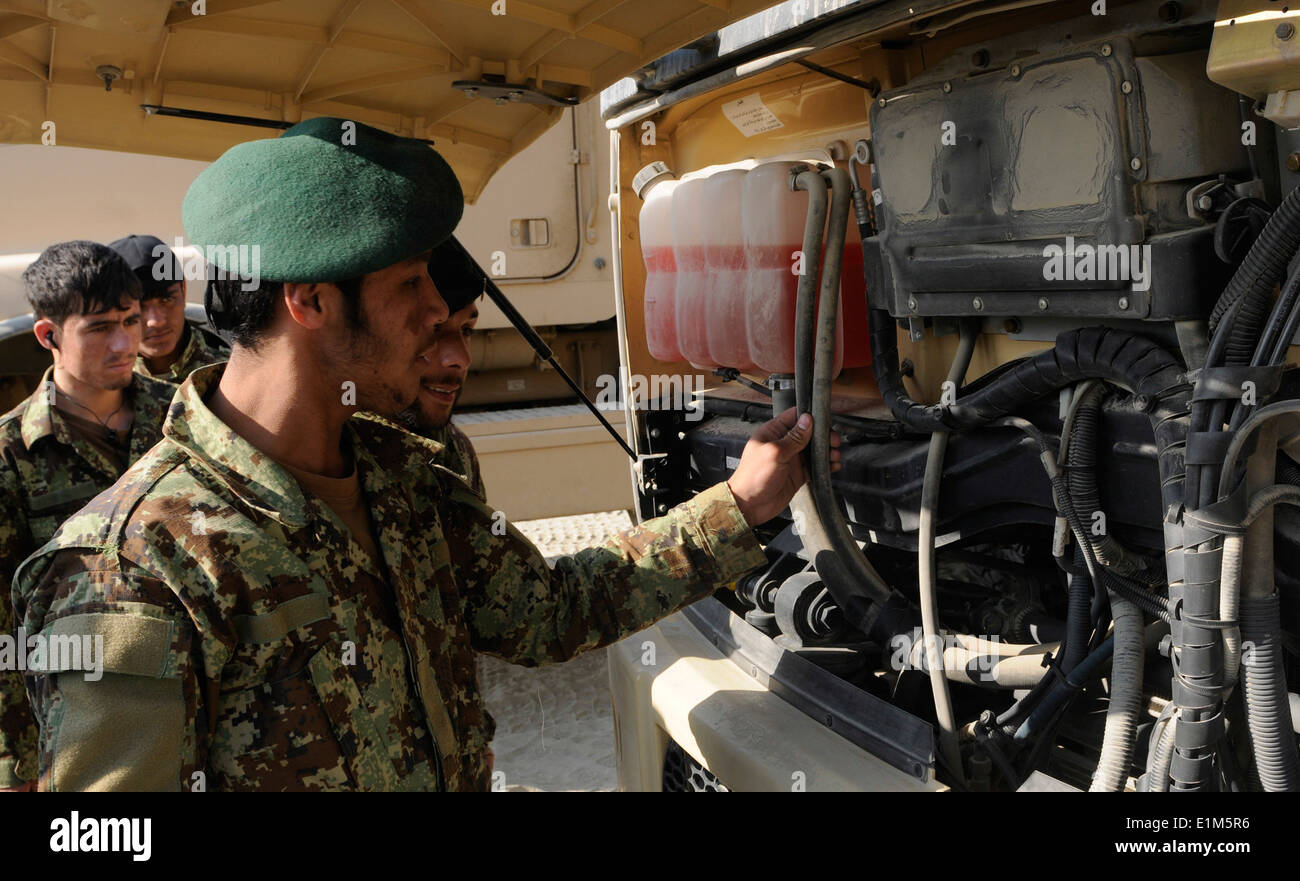 Afghan National Army (ANA) soldiers with the 201st Corps perform