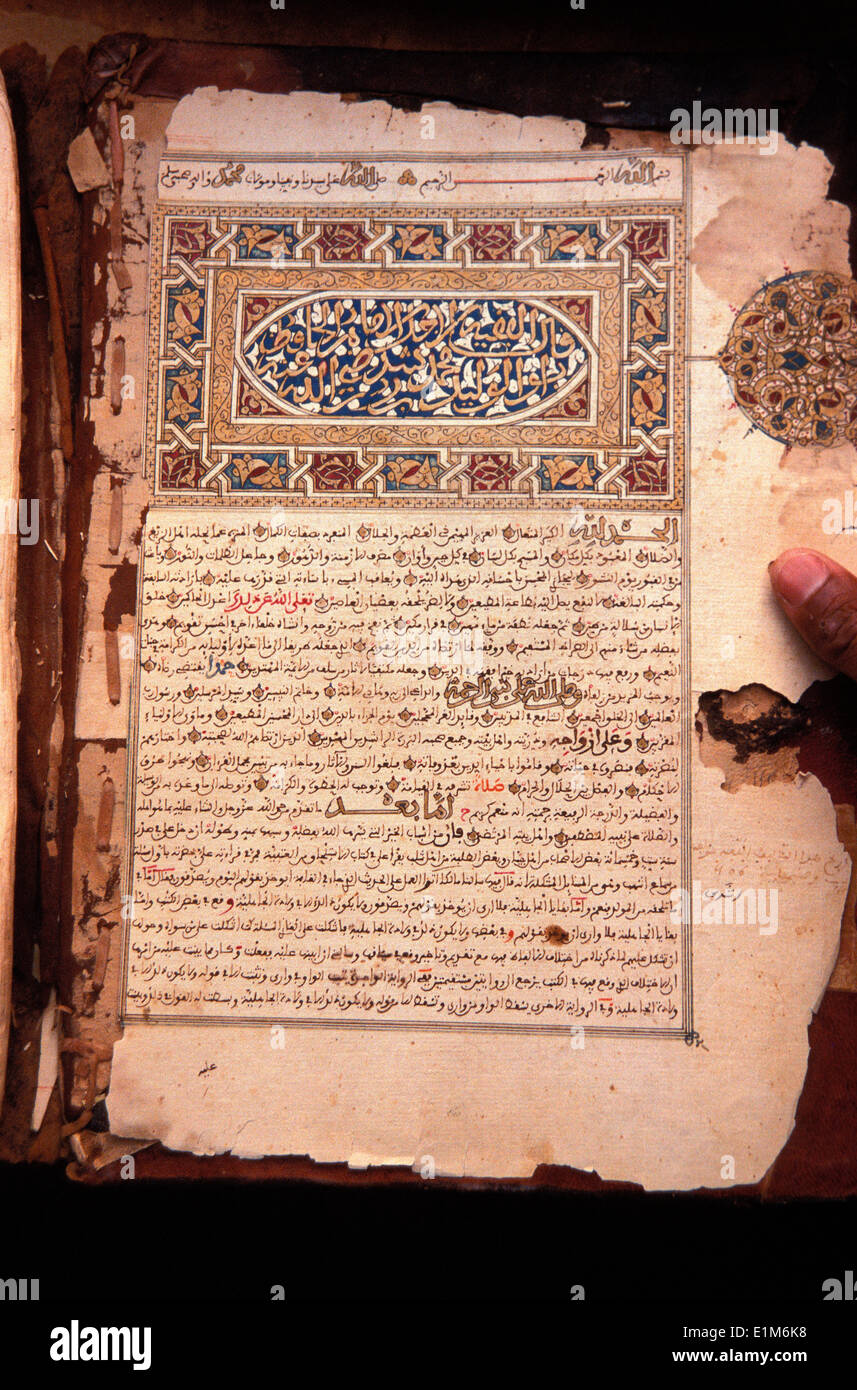 Old koranic manuscripts Stock Photo