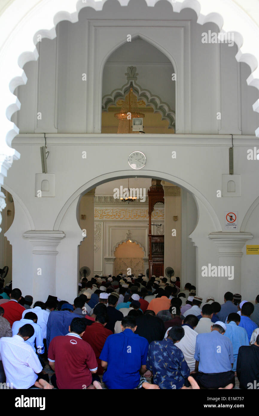 Friday prayer.  Kapitan Kling mosque Stock Photo