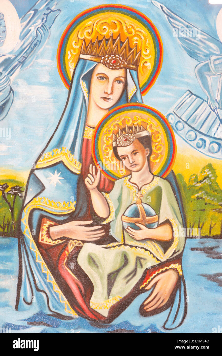Our Lady of Togo fresco Stock Photo