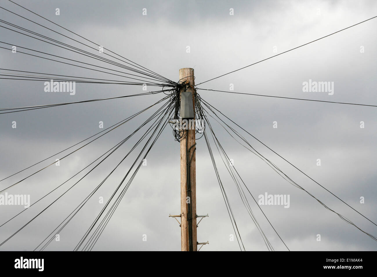 Electric pylon and wires Stock Photo Alamy