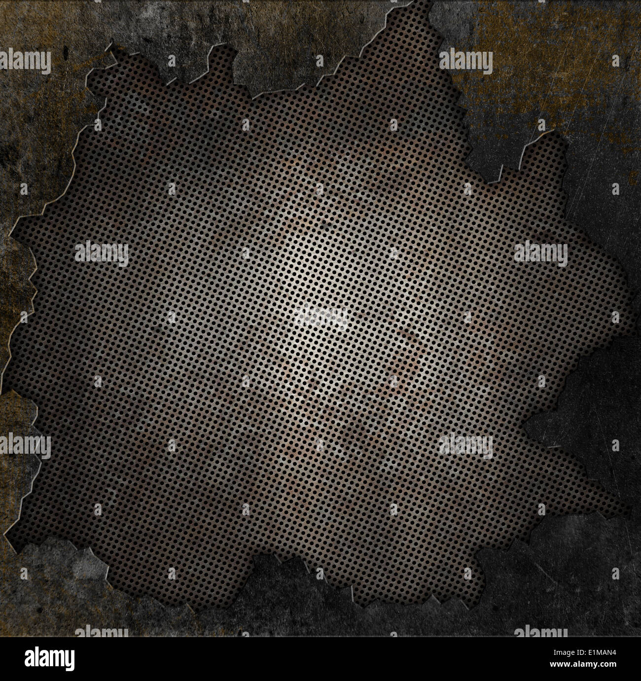 Grunge style rusty metal and stone background Stock Photo - Alamy