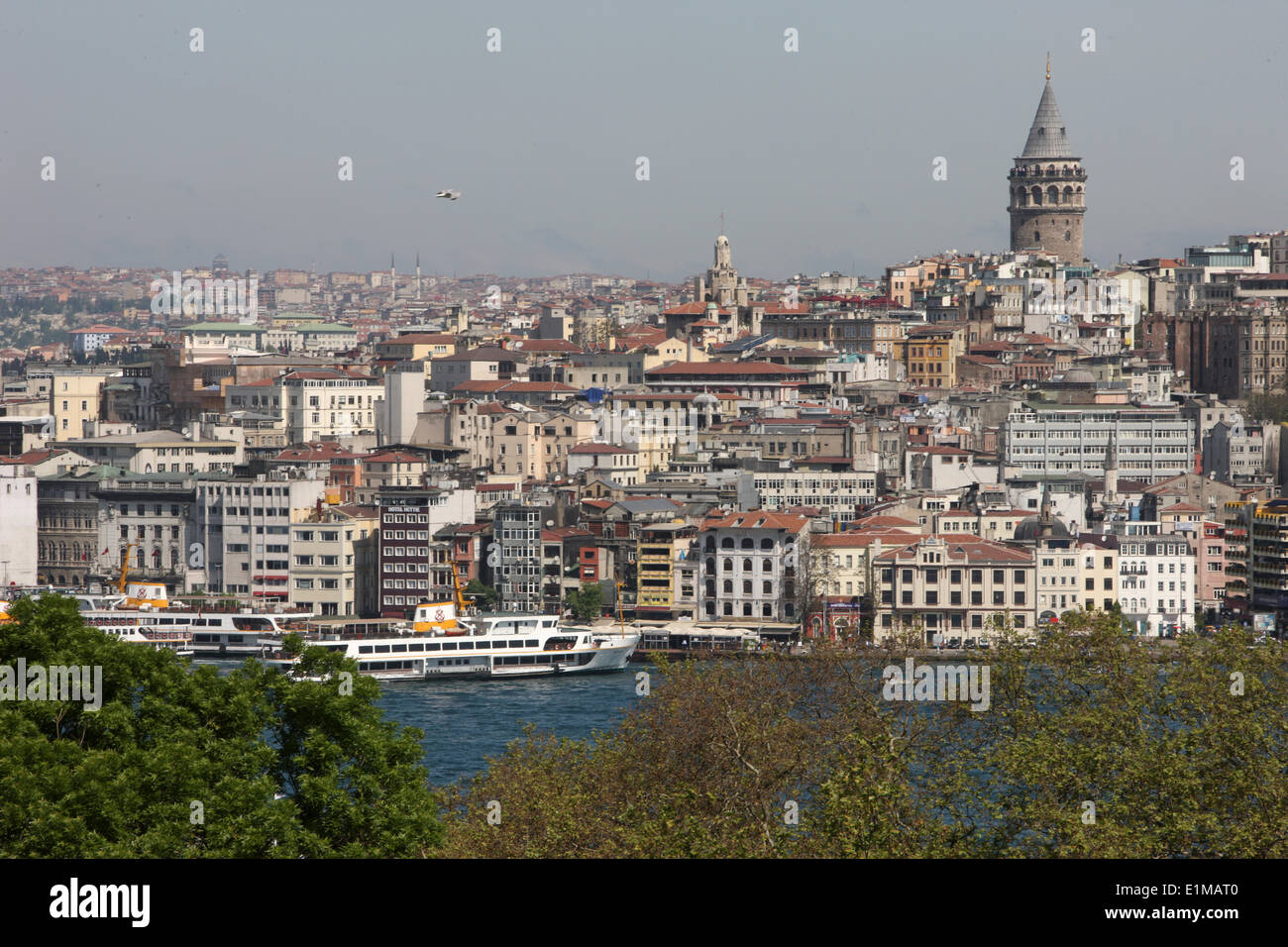 Overview of the Bosphorus. Stock Photo