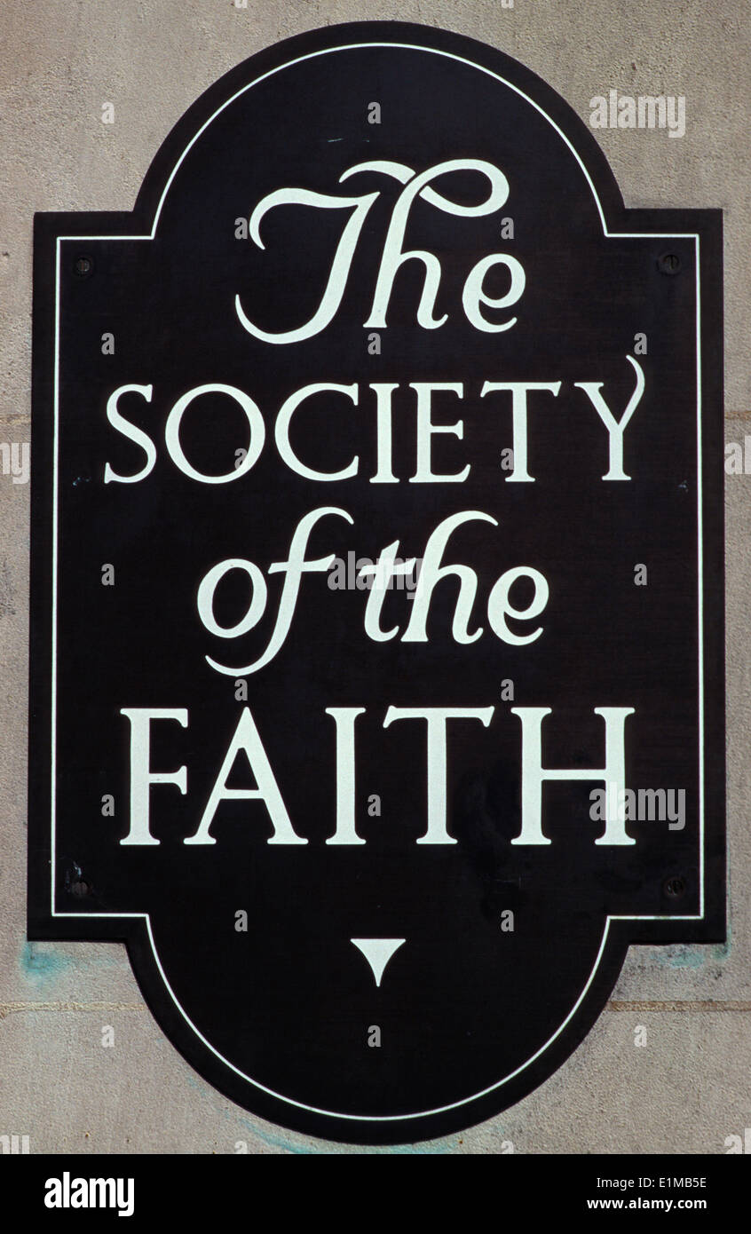 Society of the Faith Stock Photo