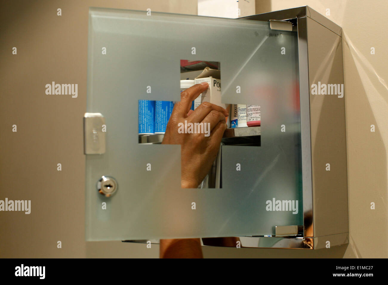 Medicine cabinet Stock Photo