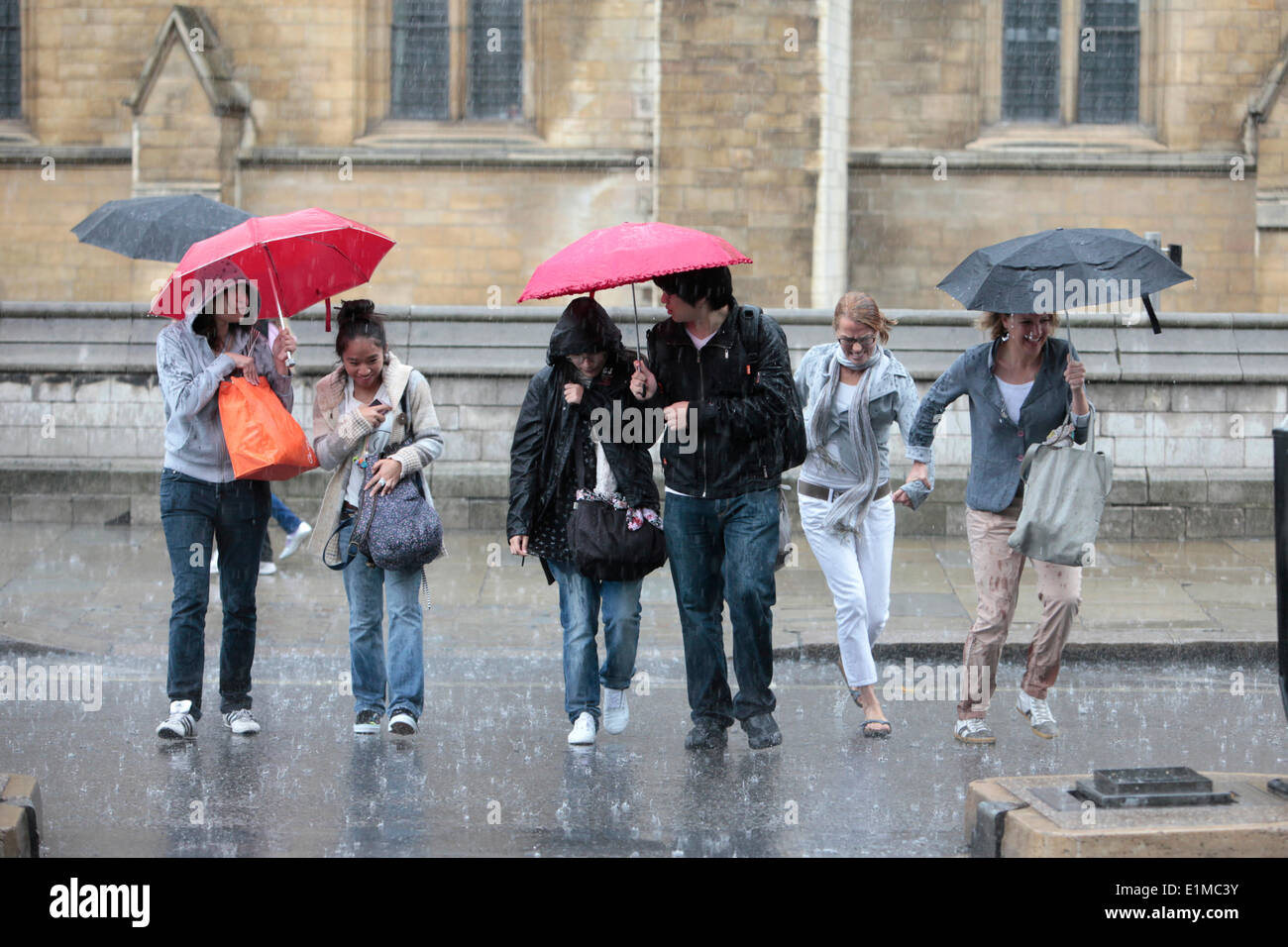 Rain in London Stock Photo