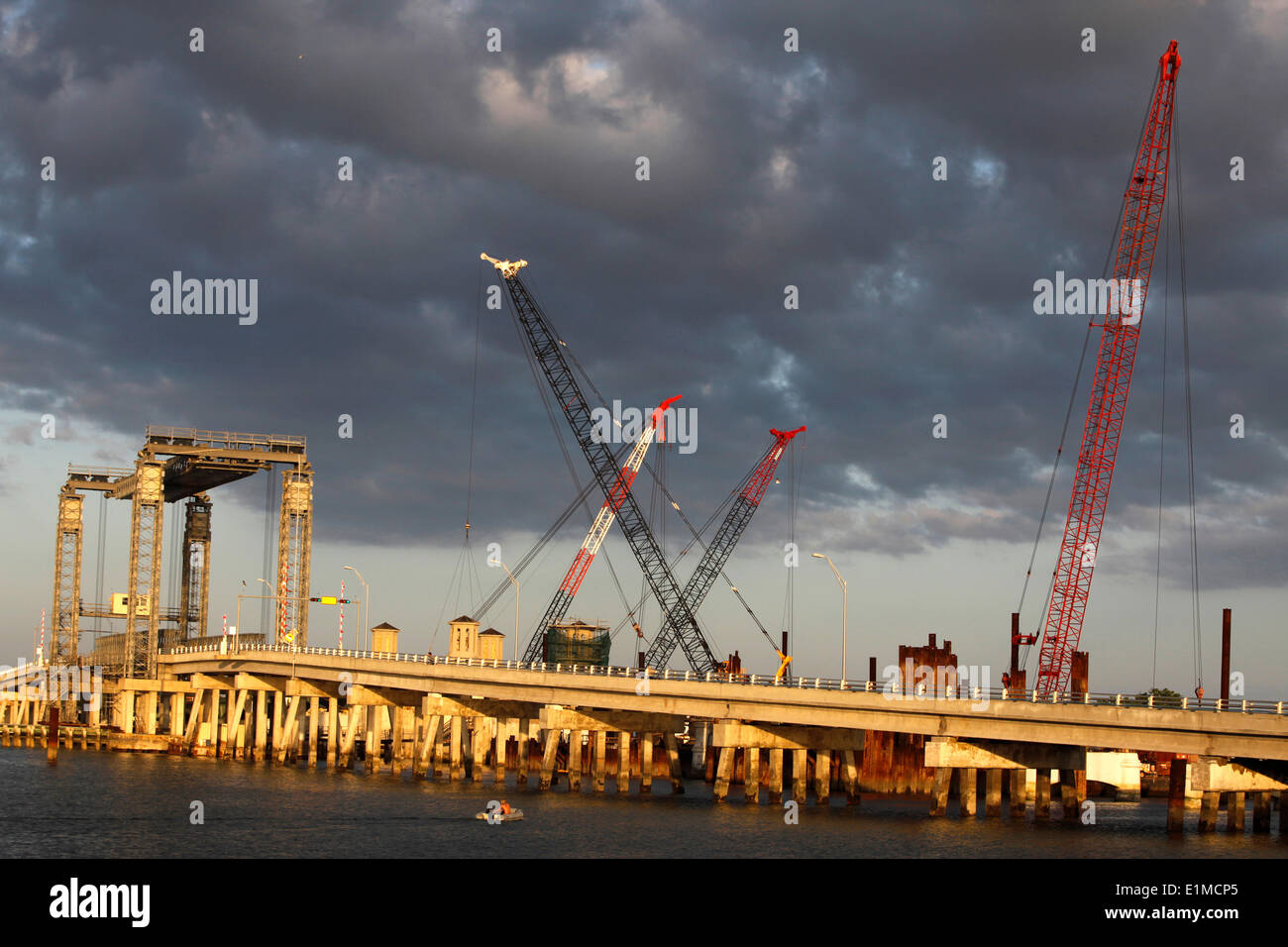 Bridge of Lions renovation Stock Photo