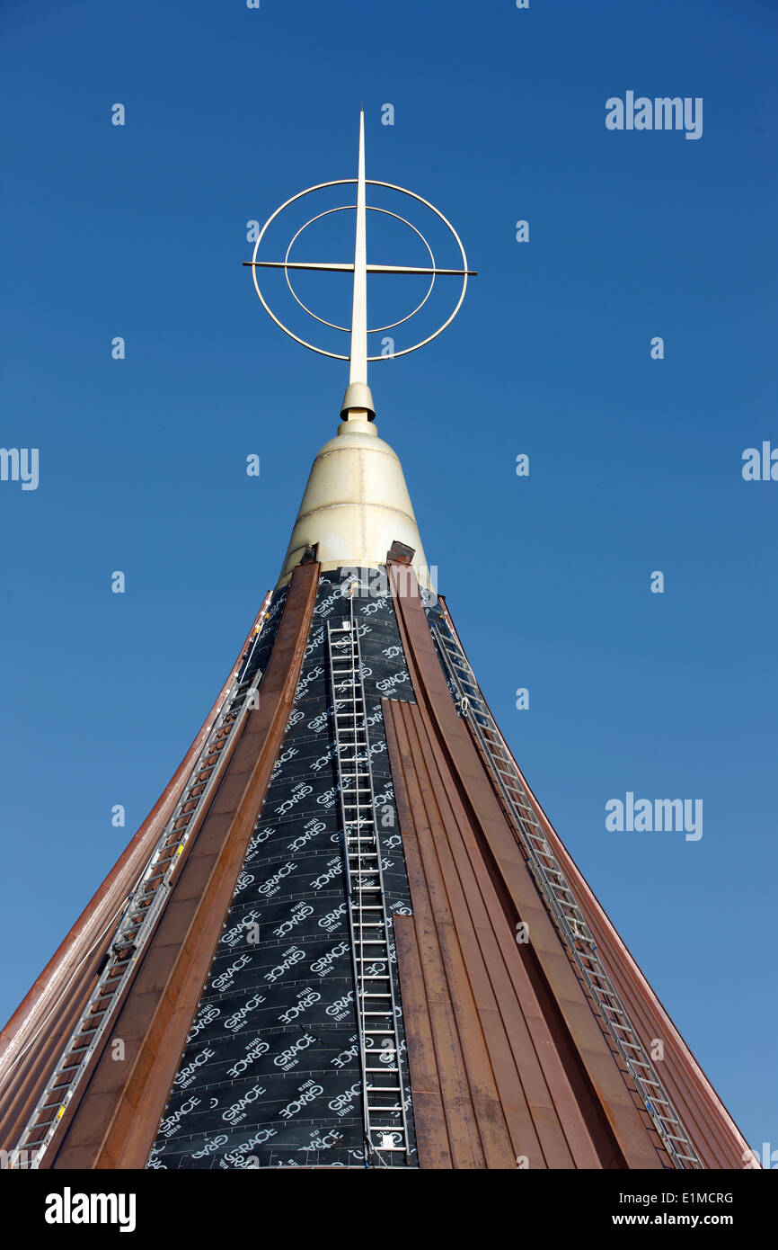 Ermita de la Caridad church spire Stock Photo - Alamy