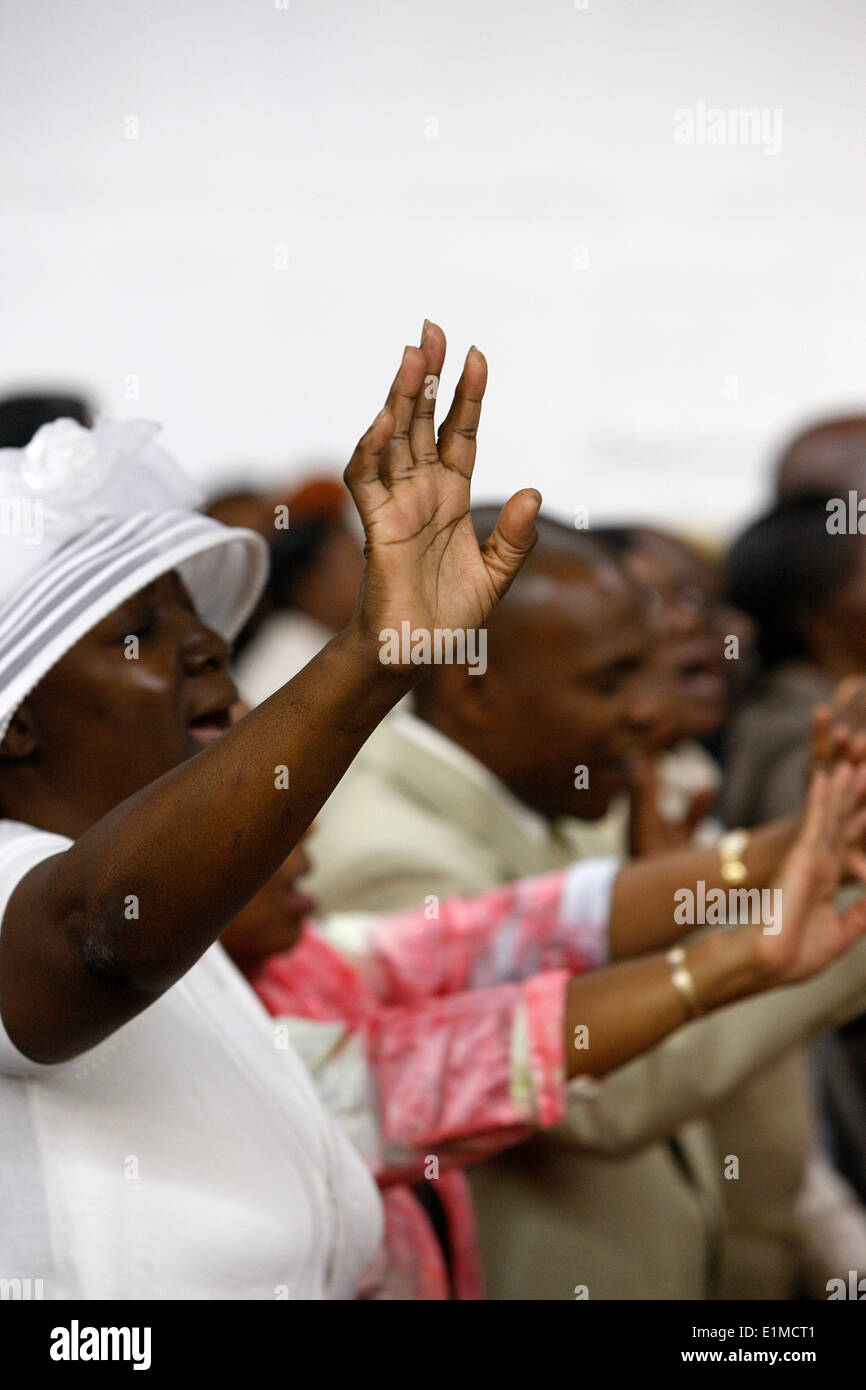 Haitian baptists in Miami Stock Photo