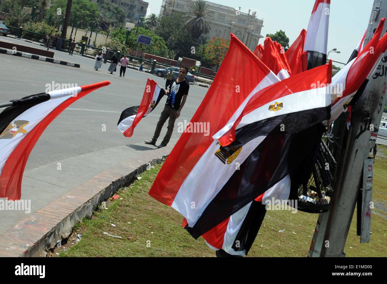Cairo, Egypt. 6th June, 2014. Former military chief Abdel Fattah Al Sisi was officially declared president of Egypt on Tuesday, less than a year after he orchestrated a coup that ousted the nation's first freely elected president. Credit:  Nameer Galal/NurPhoto/ZUMAPRESS.com/Alamy Live News Stock Photo