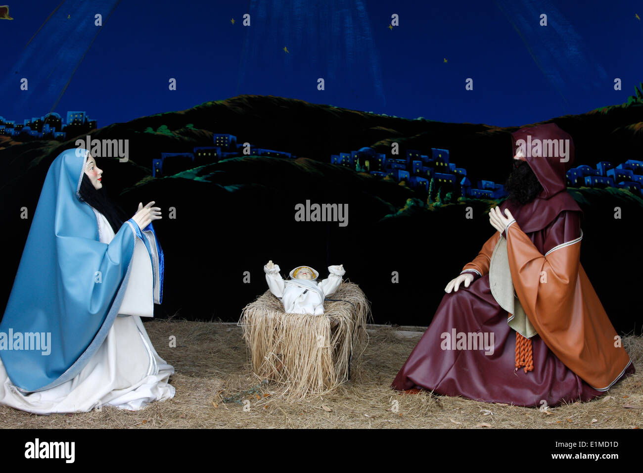 Holy Land Experience : Nativity scene Stock Photo