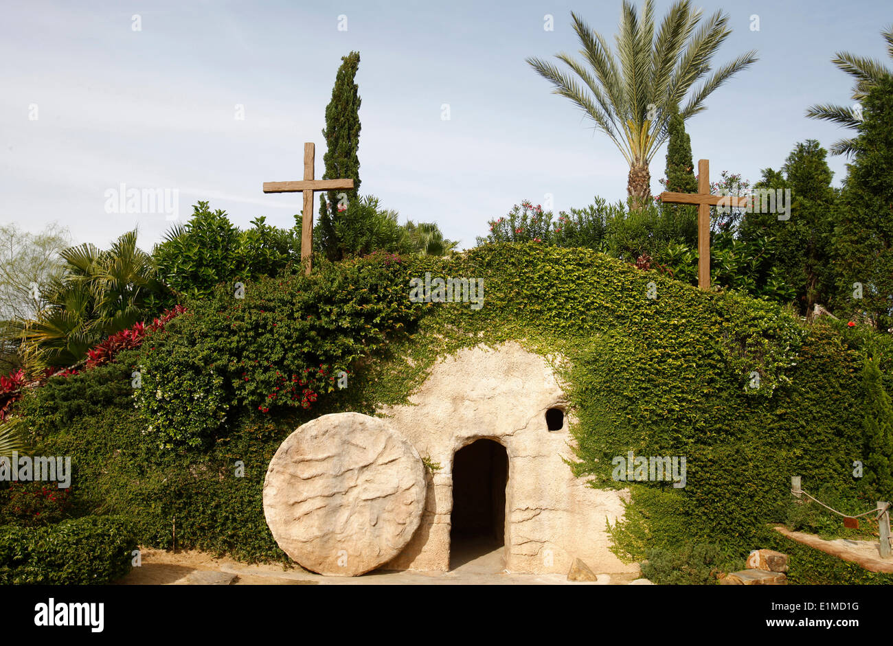 Holy Land Experience : the Garden Tomb Stock Photo