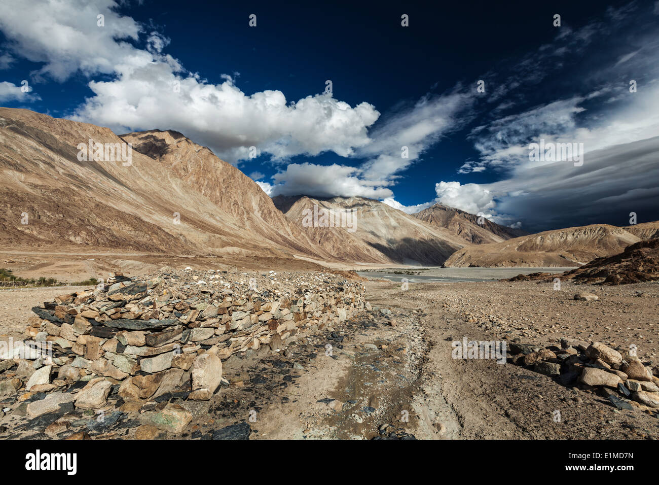 Nubra valley in Himalayas. Ladakh, India Stock Photo - Alamy