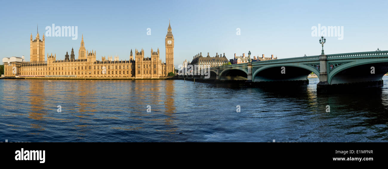 panorama shot of Big Ben Stock Photo