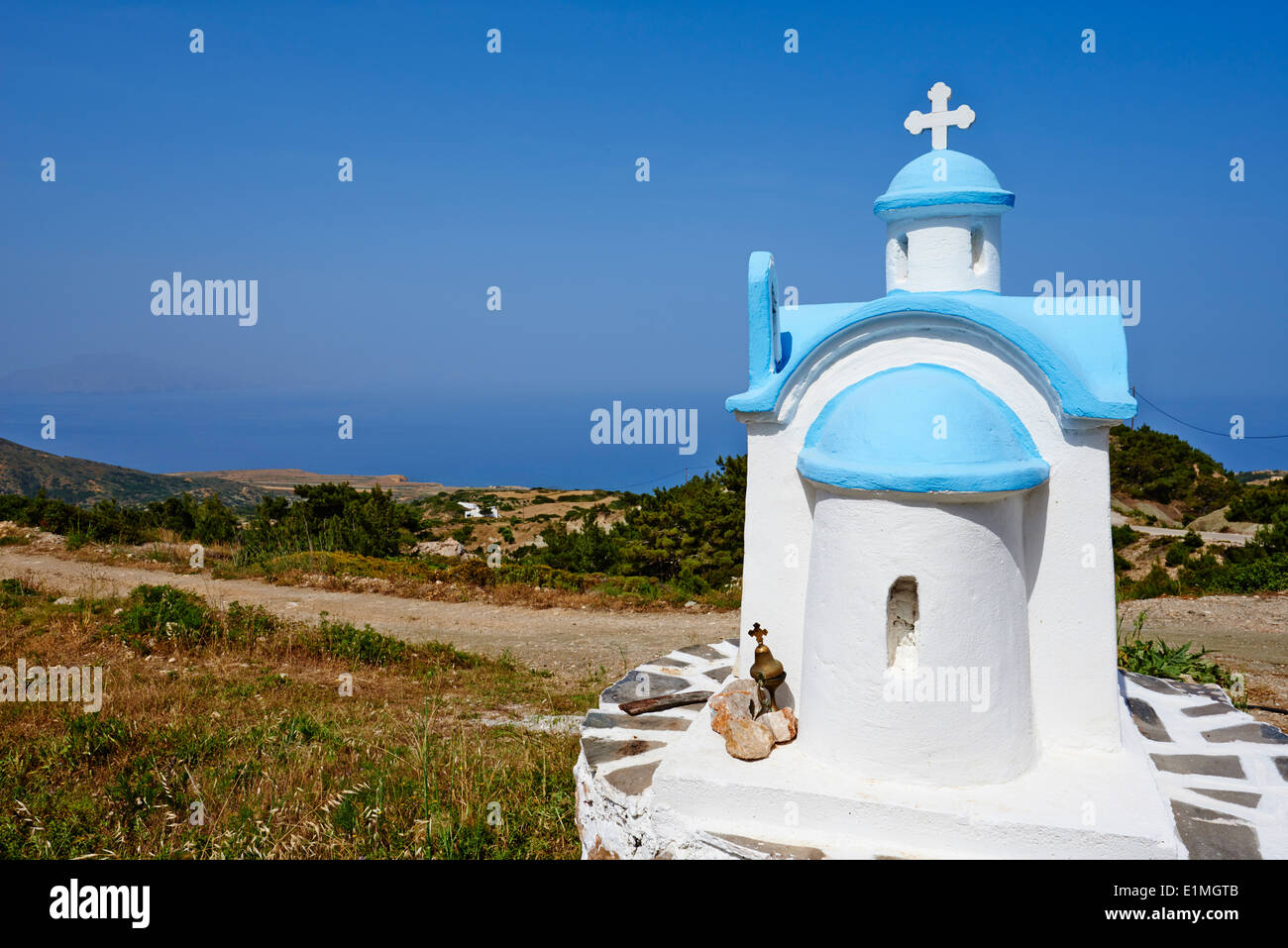 Greece, Dodecanese, Karpathos island, small church Stock Photo