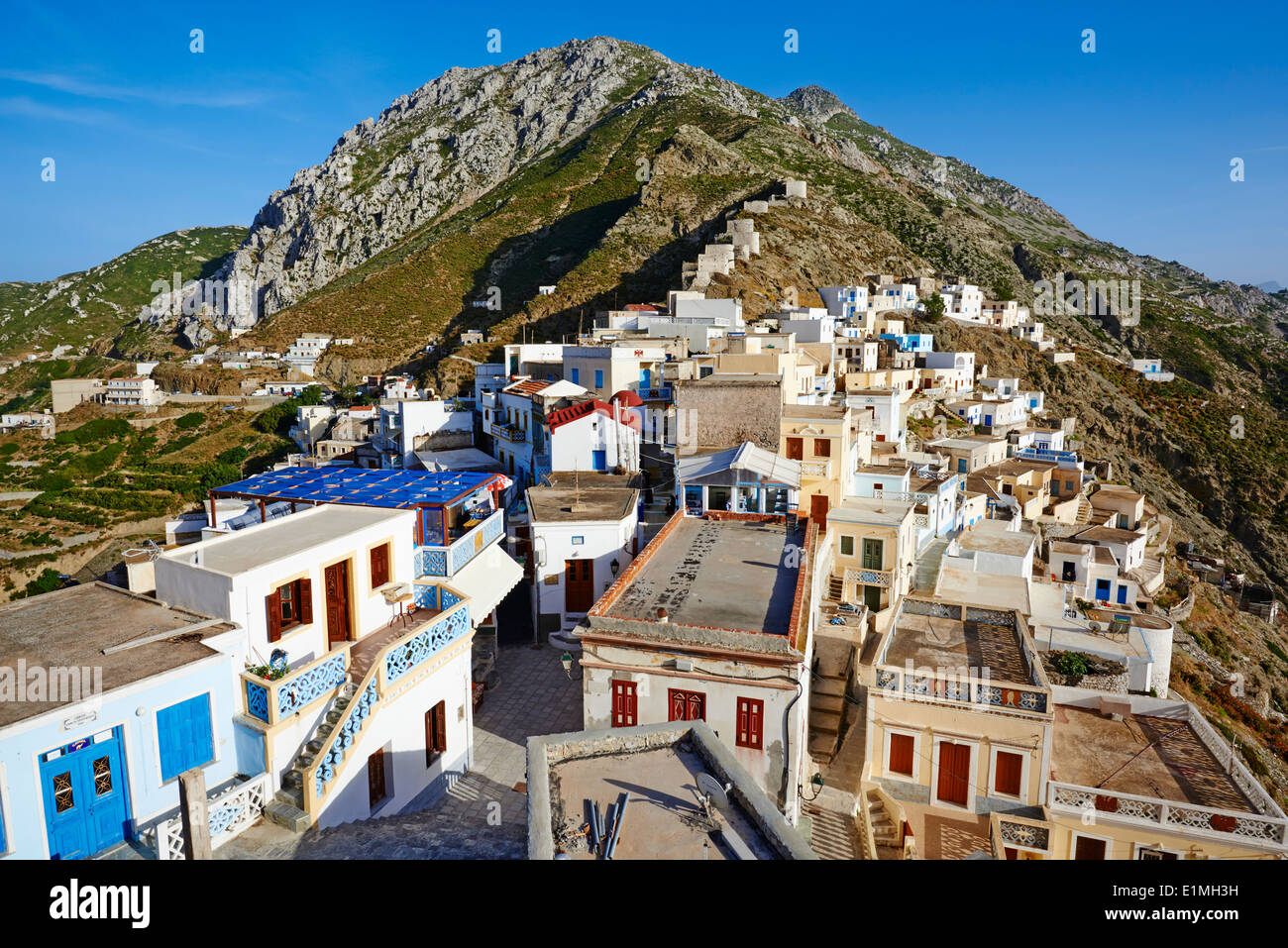 Greece, Dodecanese, Karpathos island, Olympos Stock Photo