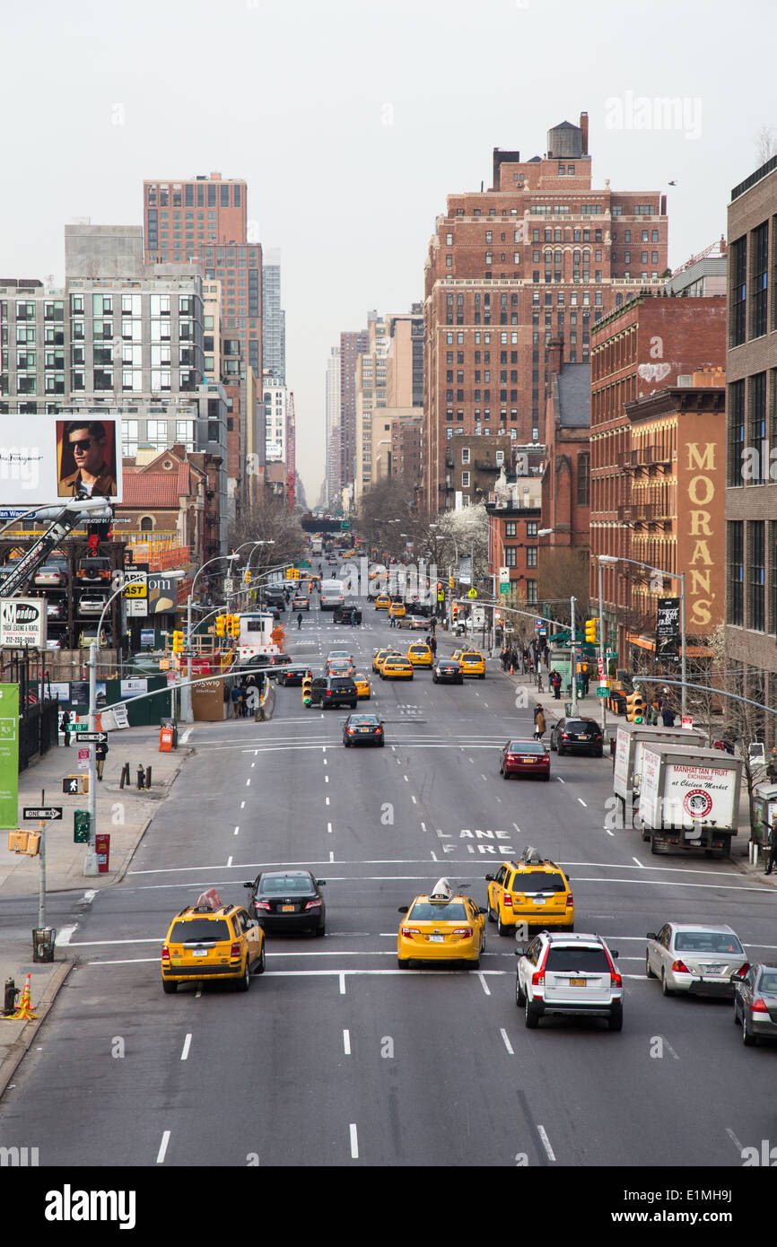 The Meat Packing District, a view from The High Line, NYC Stock Photo