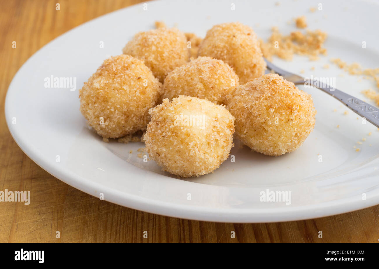 Delicious Home Made Cottage Cheese Dumplings With Breadcrumbs