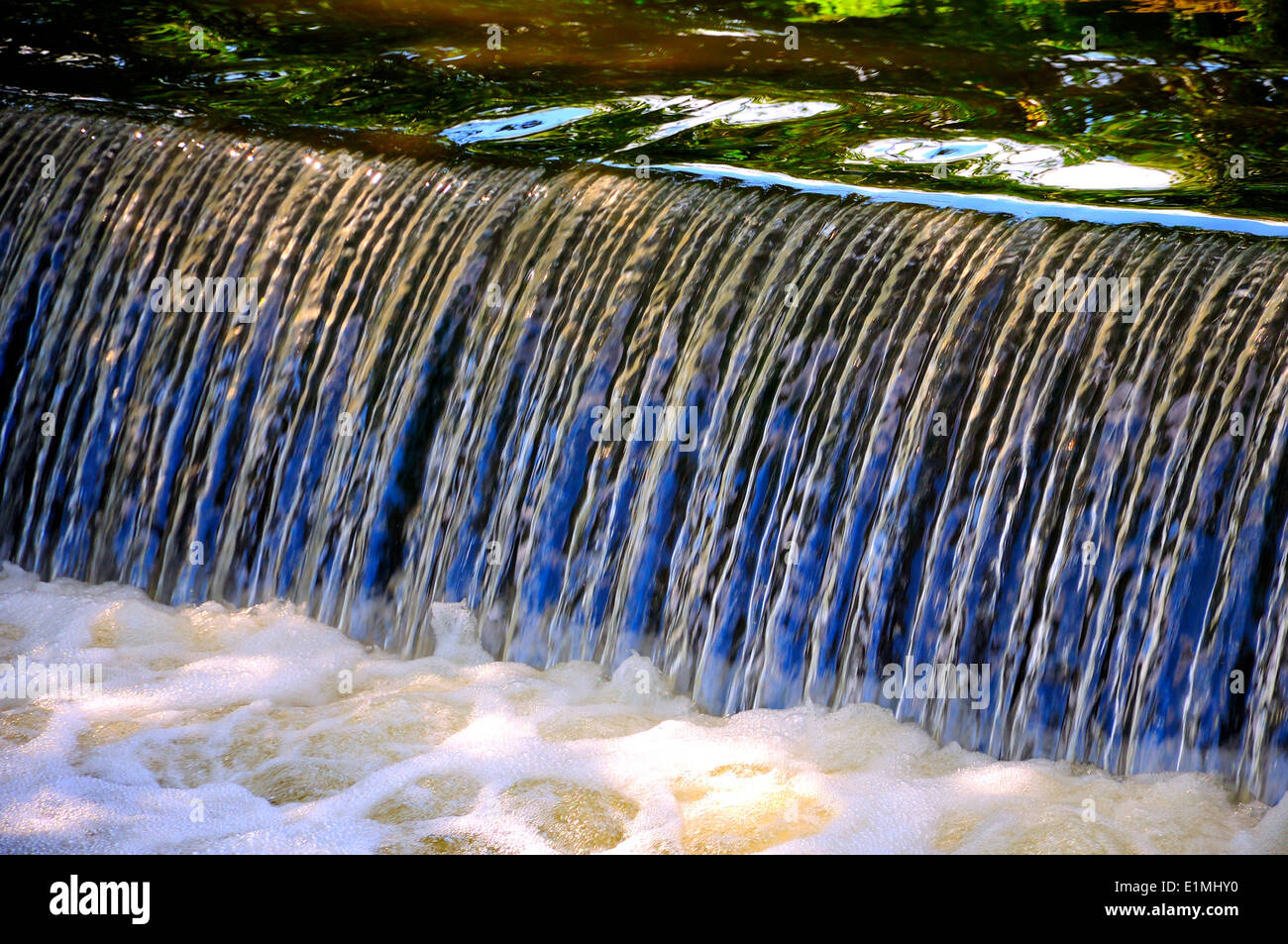 Colorful waterfall Stock Photo