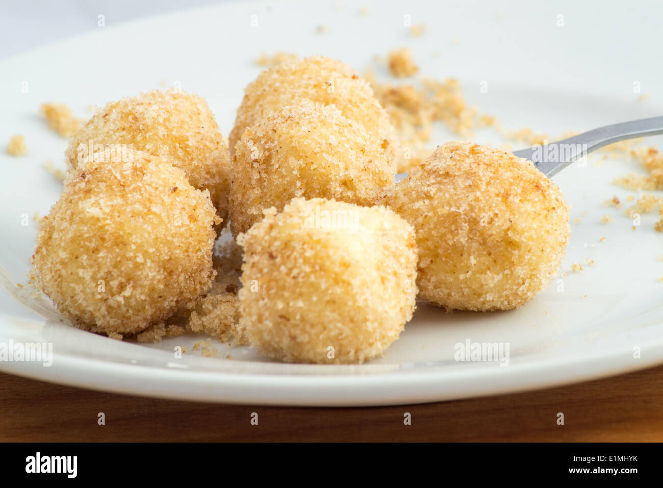Delicious Home Made Cottage Cheese Dumplings With Breadcrumbs
