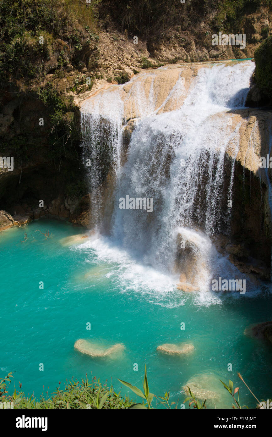 Chiflon Waterfall, Cascada Velo de Novia, Chiapas, Mexico Stock Photo -  Alamy