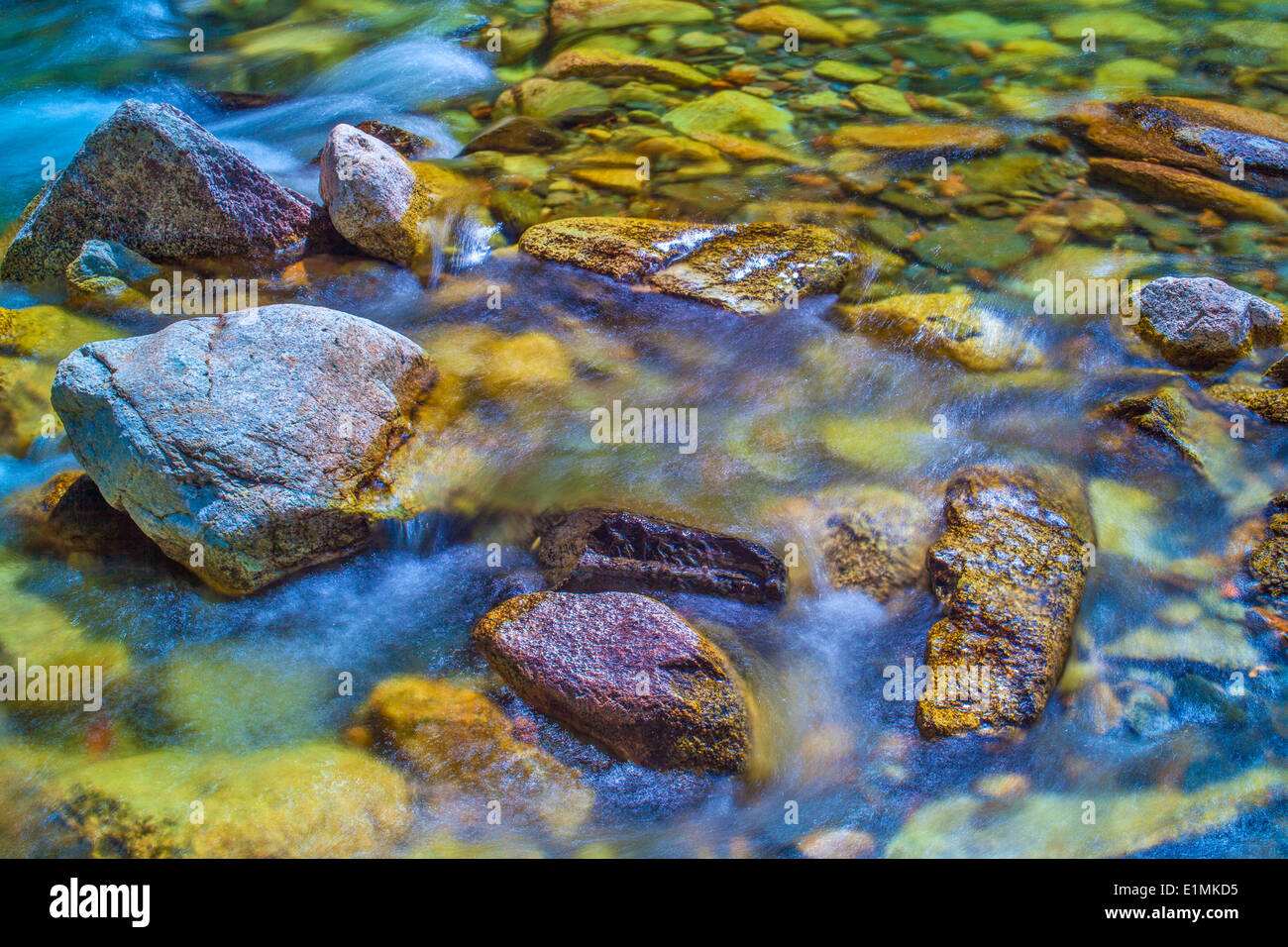 Mountain river in Pyrenees. Stock Photo