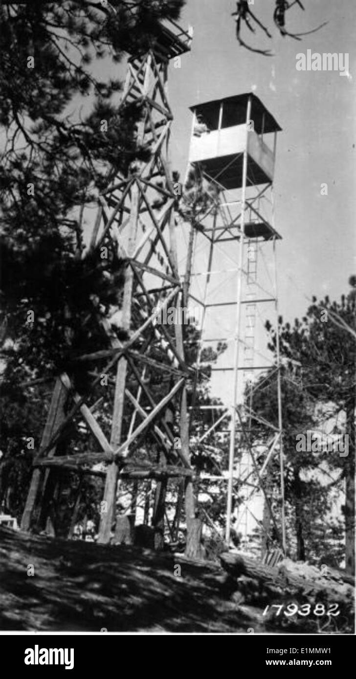Lookout towers Black and White Stock Photos & Images - Alamy