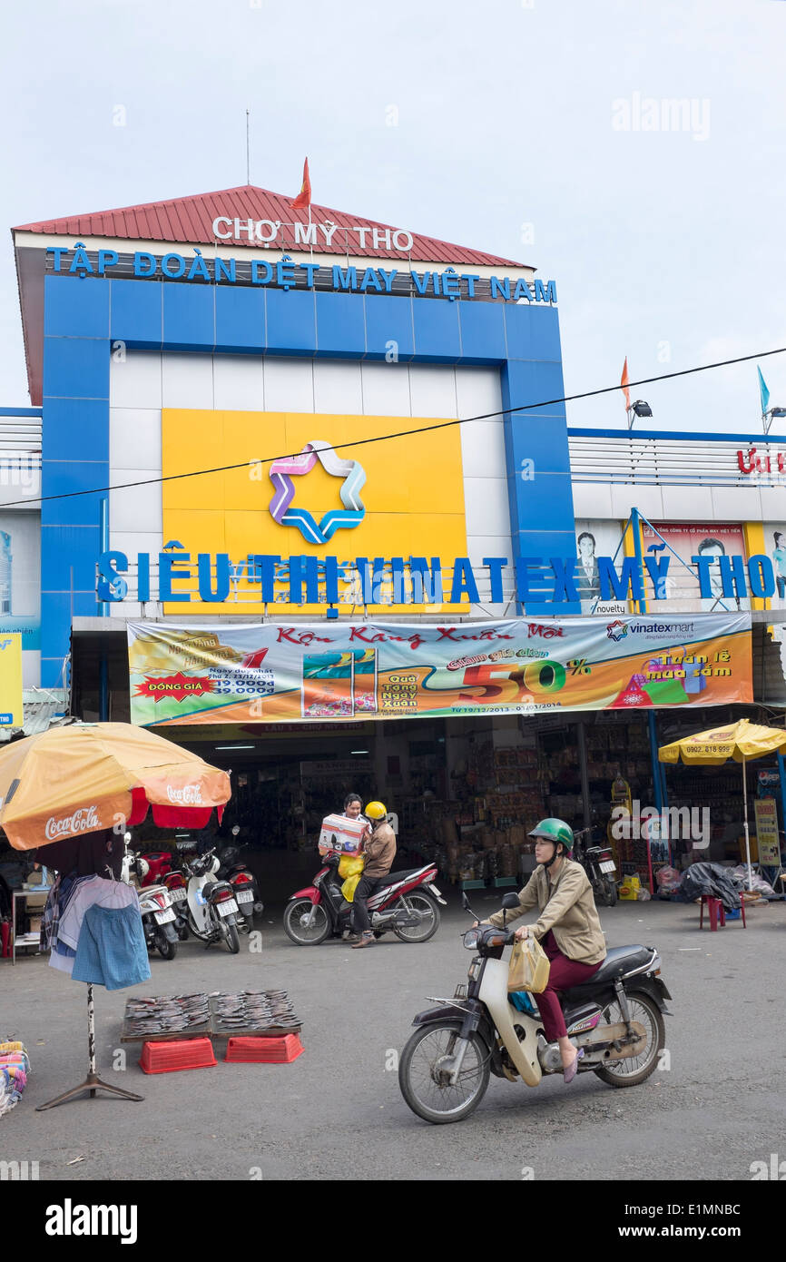 Cho Market at My Tho Vietnam Stock Photo