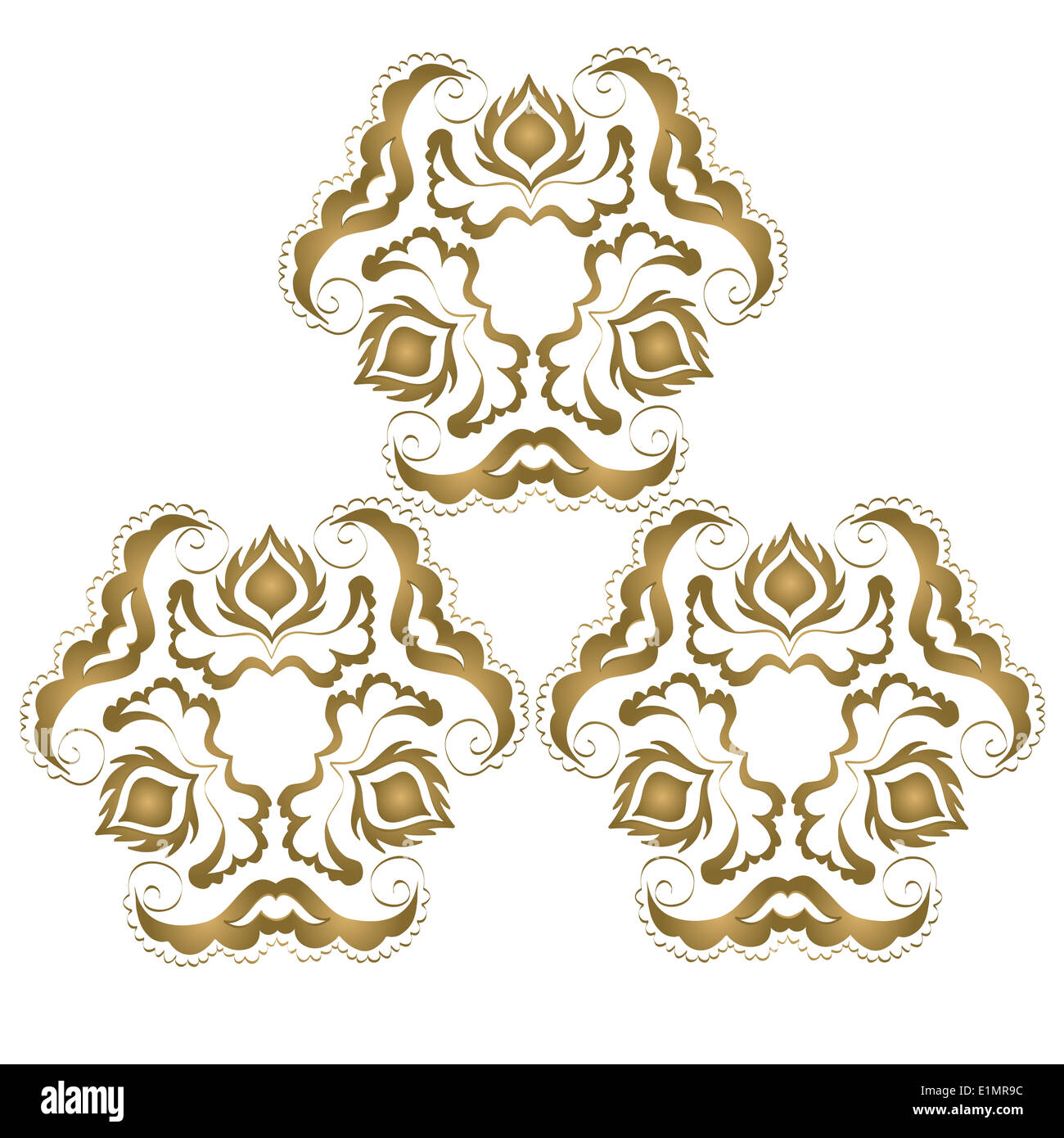 vintage seamless pattern with Victorian motif Stock Photo