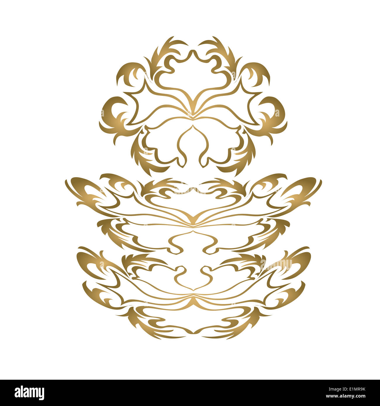 vintage seamless pattern with Victorian motif Stock Photo