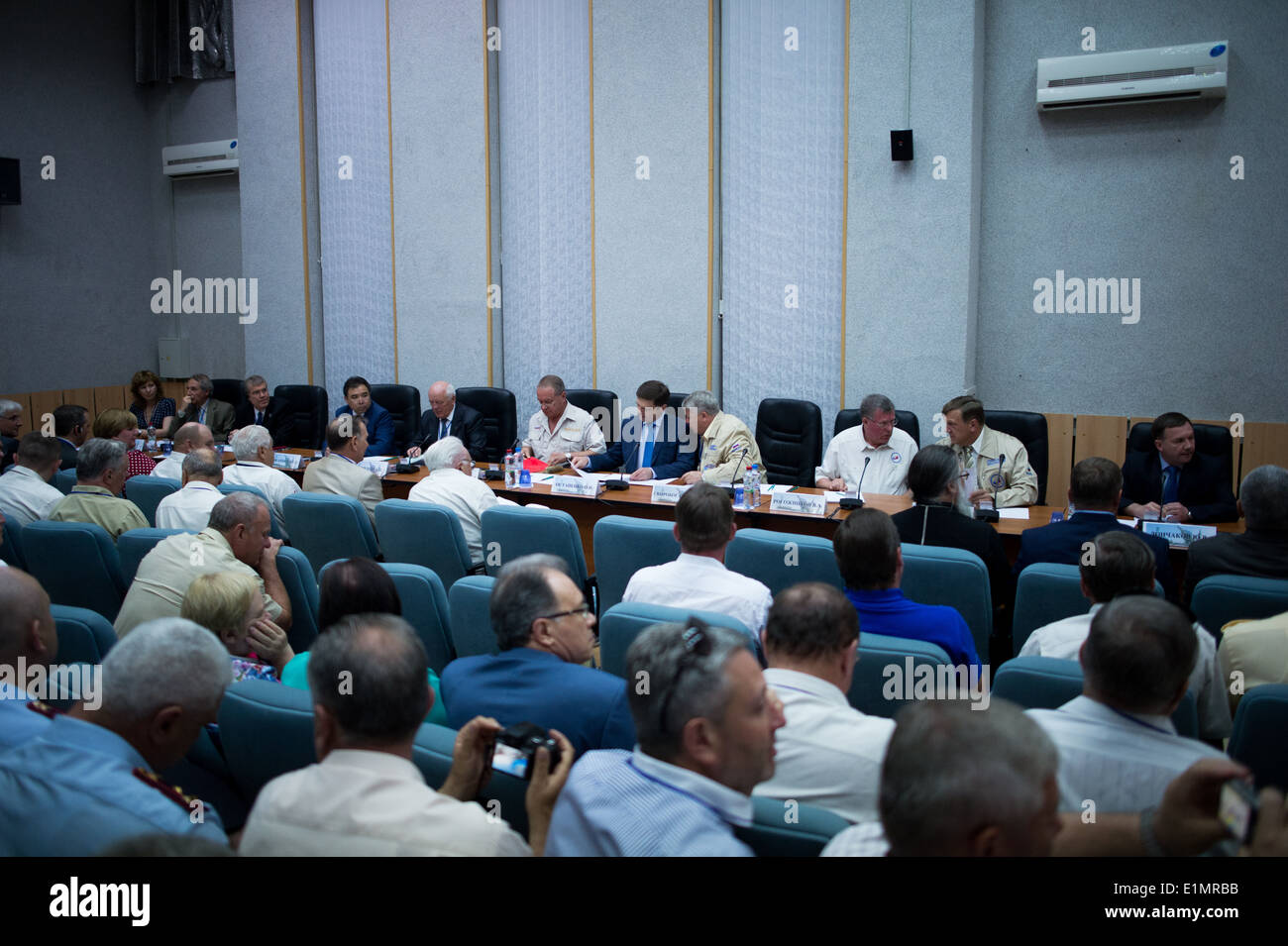 Expedition 40 State Commission Stock Photo