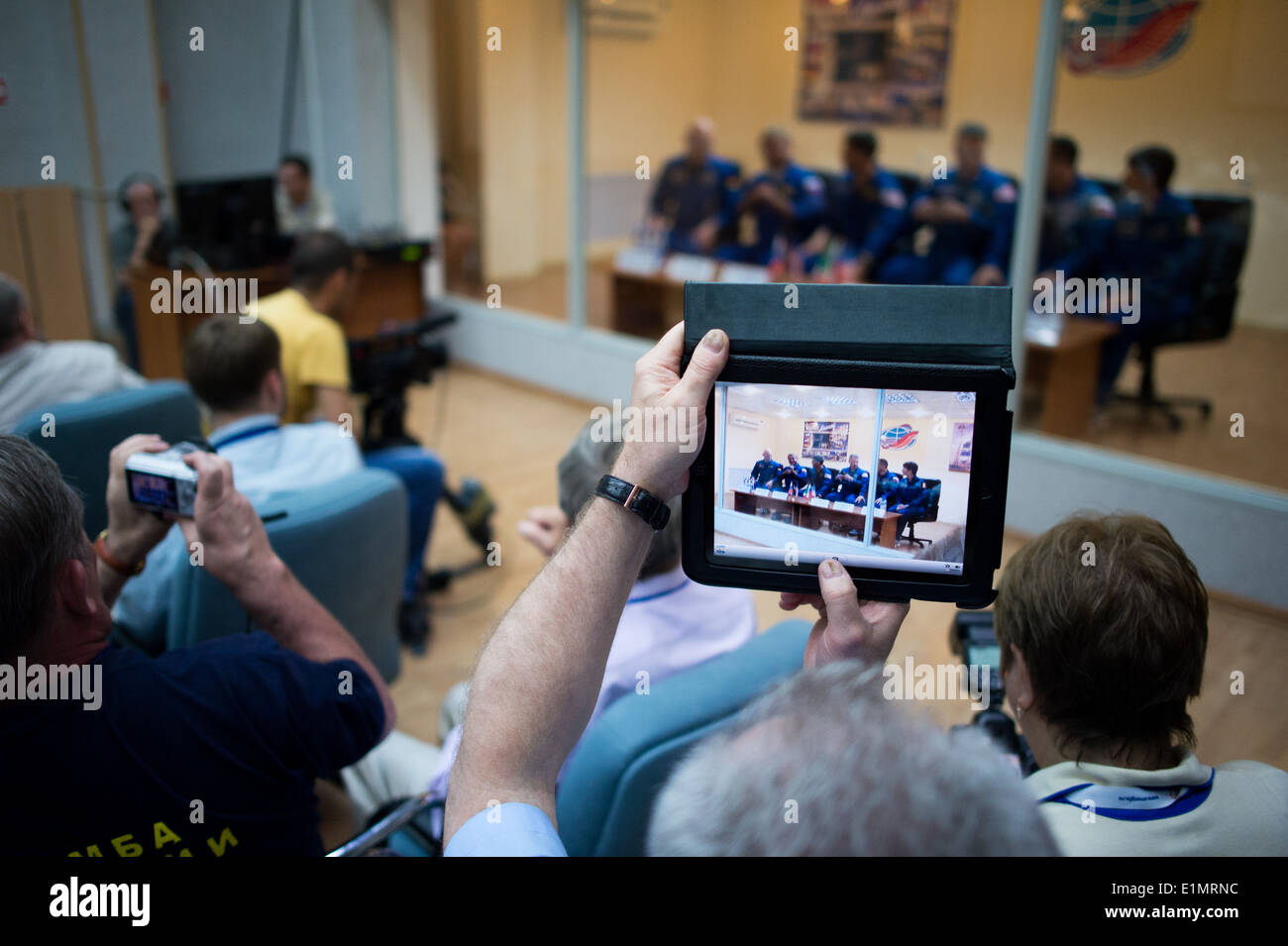 Expedition 40 State Commission Stock Photo