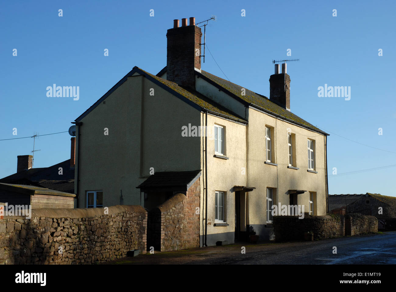 Village centre, Sandford, Devon, GB Stock Photo Alamy