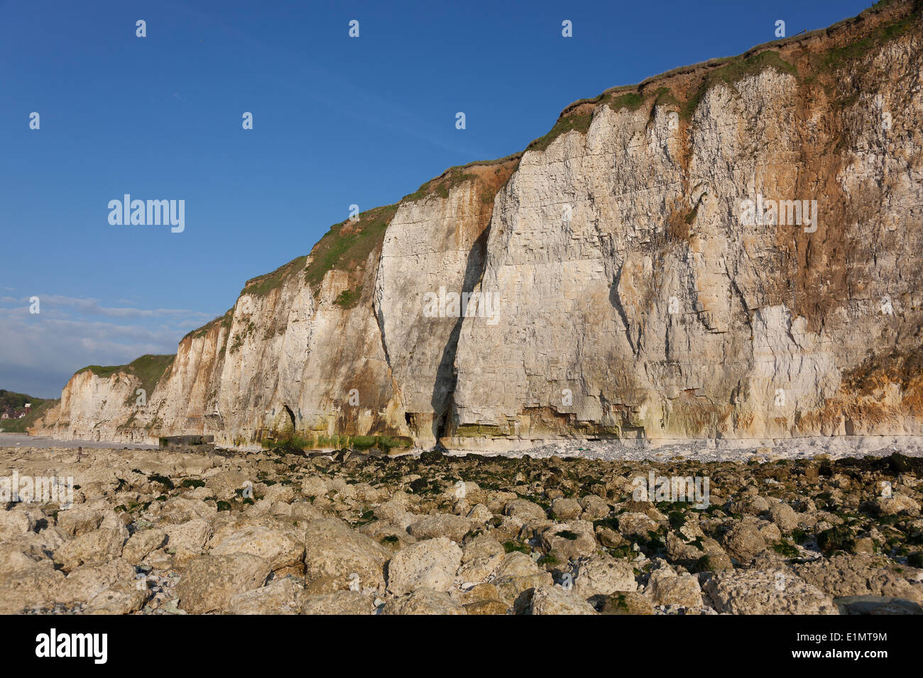 Cliffs in Dieppe, Côte d'Albatre, Haute-Normandie, France Stock Photo