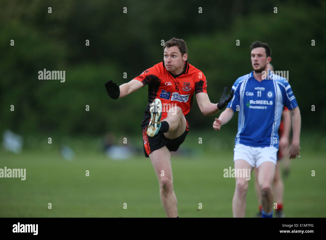 Track and field athlete David Gillick in action in a Dublin GAA