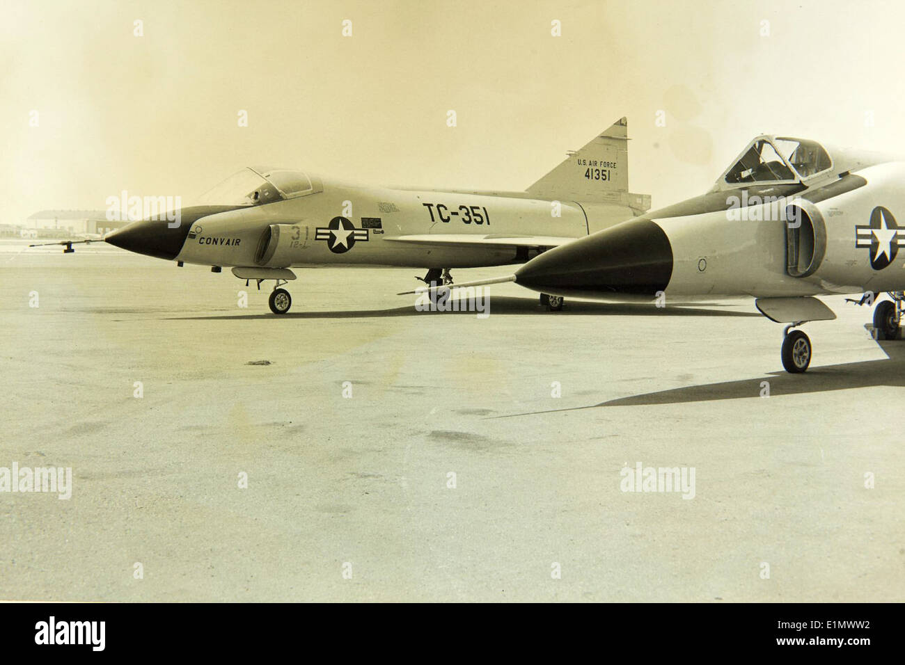 The Convair F-102 Delta Dagger 54-1351 was an early interceptor ...