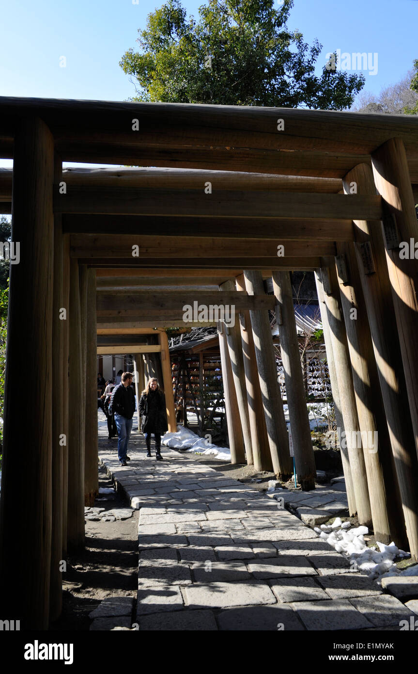 Zeniarai Benzaiten Ugafuku Shrine,Kamakura,Kanagawa,Japan Stock Photo