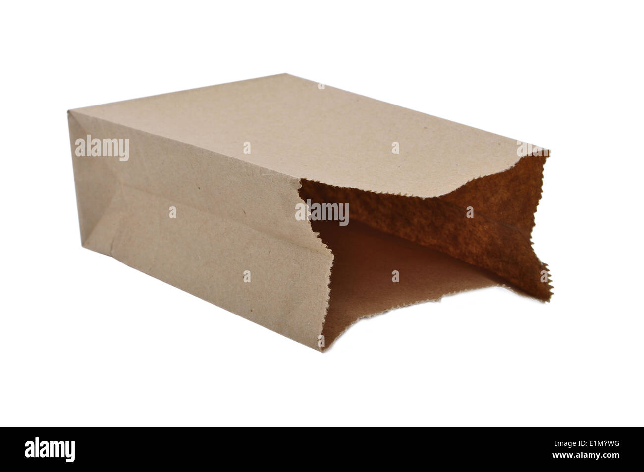 Paper bag on white background Stock Photo
