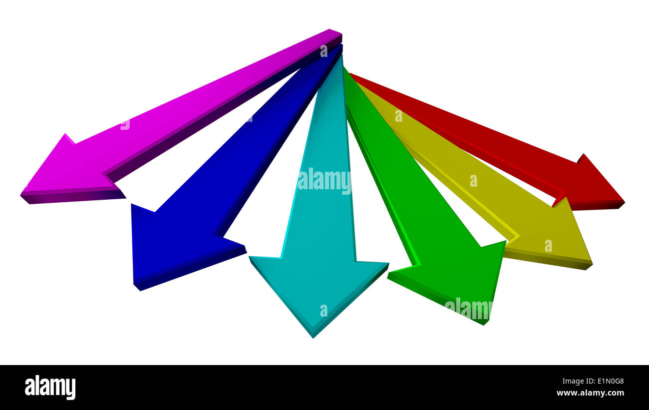 arrows isolated on white background Stock Photo - Alamy