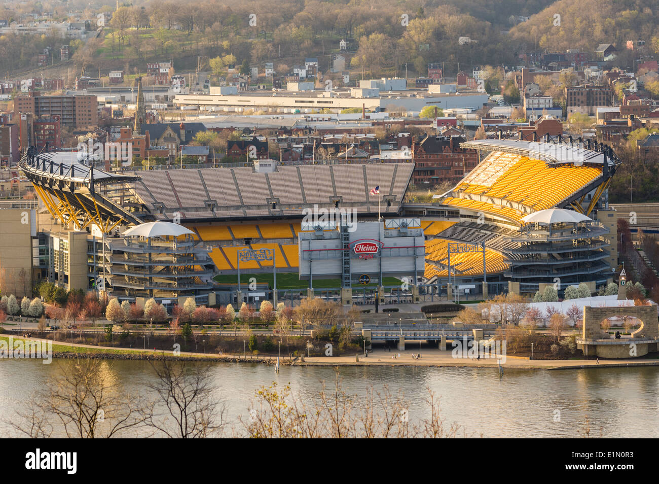 Pittsburgh Heinz Field stadium located in the Pittsburgh, Pennsylvania. It  is a home of the NFL's Pittsburgh Steelers and the NCAA's Pittsburgh Panthe  Stock Photo - Alamy