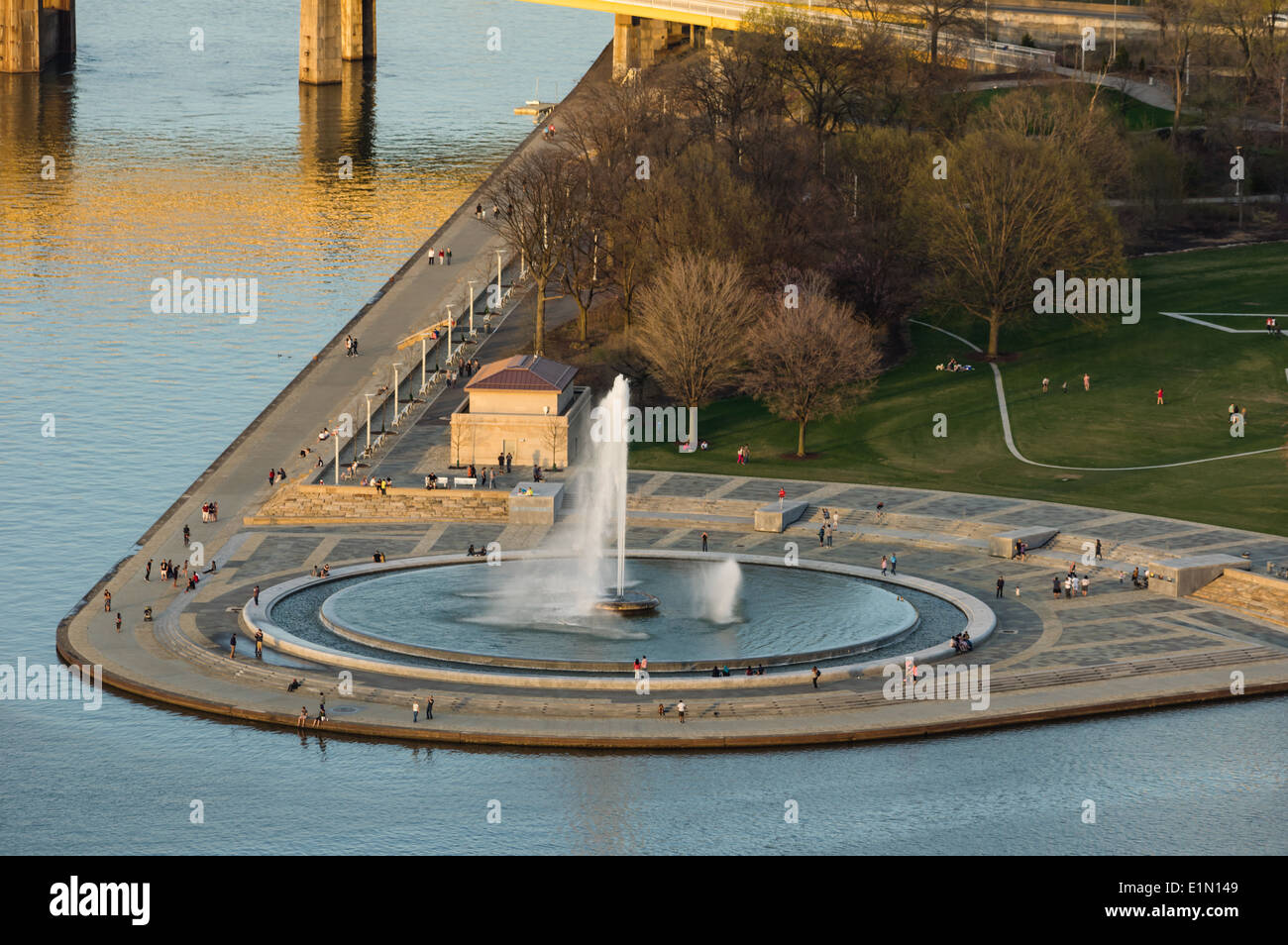 Point State Park fountain. Pittsburgh, Pennsylvania Stock Photo Alamy