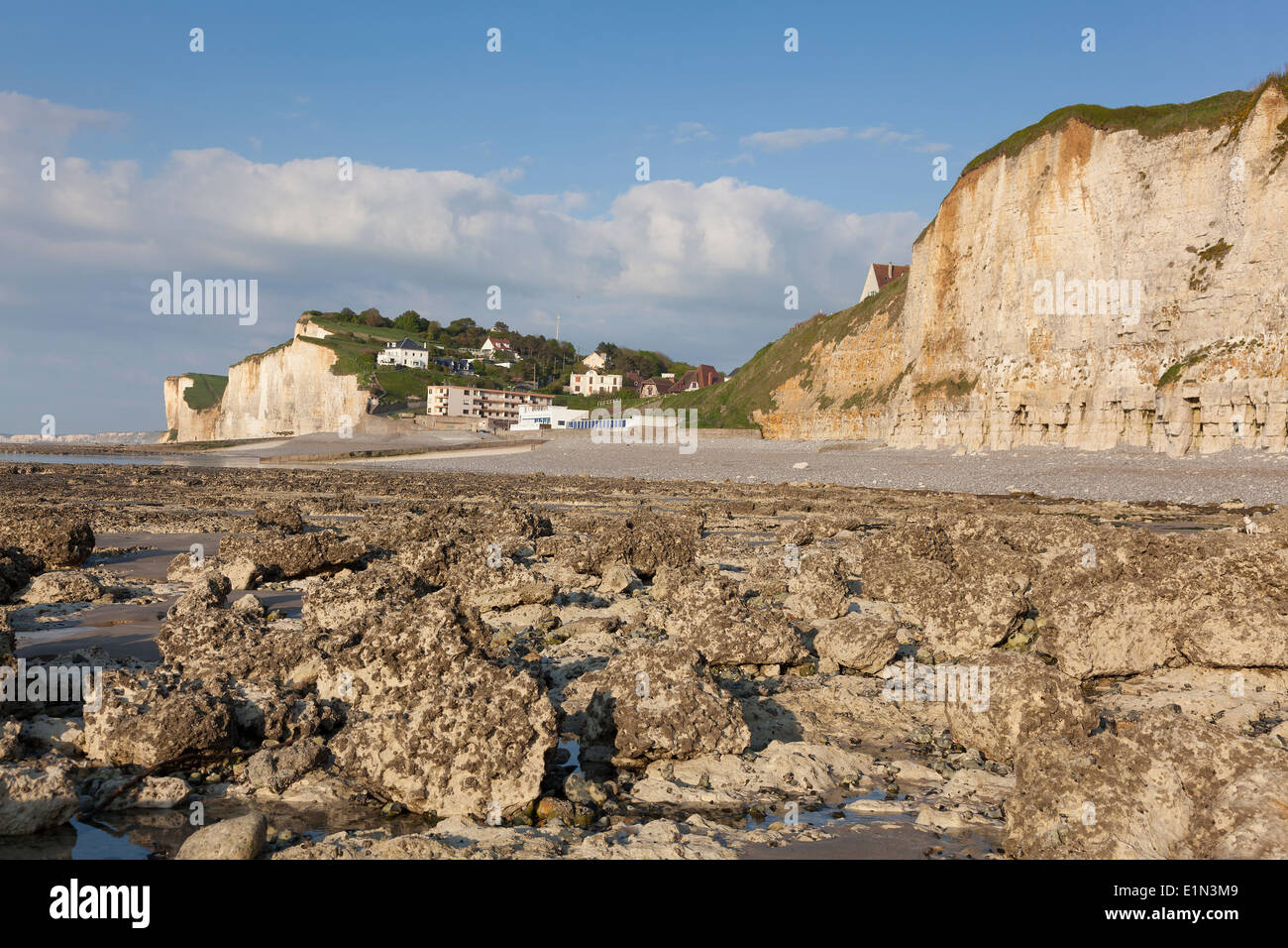 Cliffs in Dieppe, Côte d'Albatre, Haute-Normandie, France Stock Photo