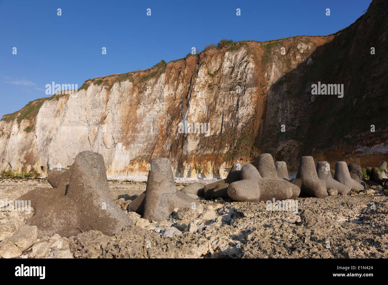 Cliffs in Dieppe, Côte d'Albatre, Haute-Normandie, France Stock Photo