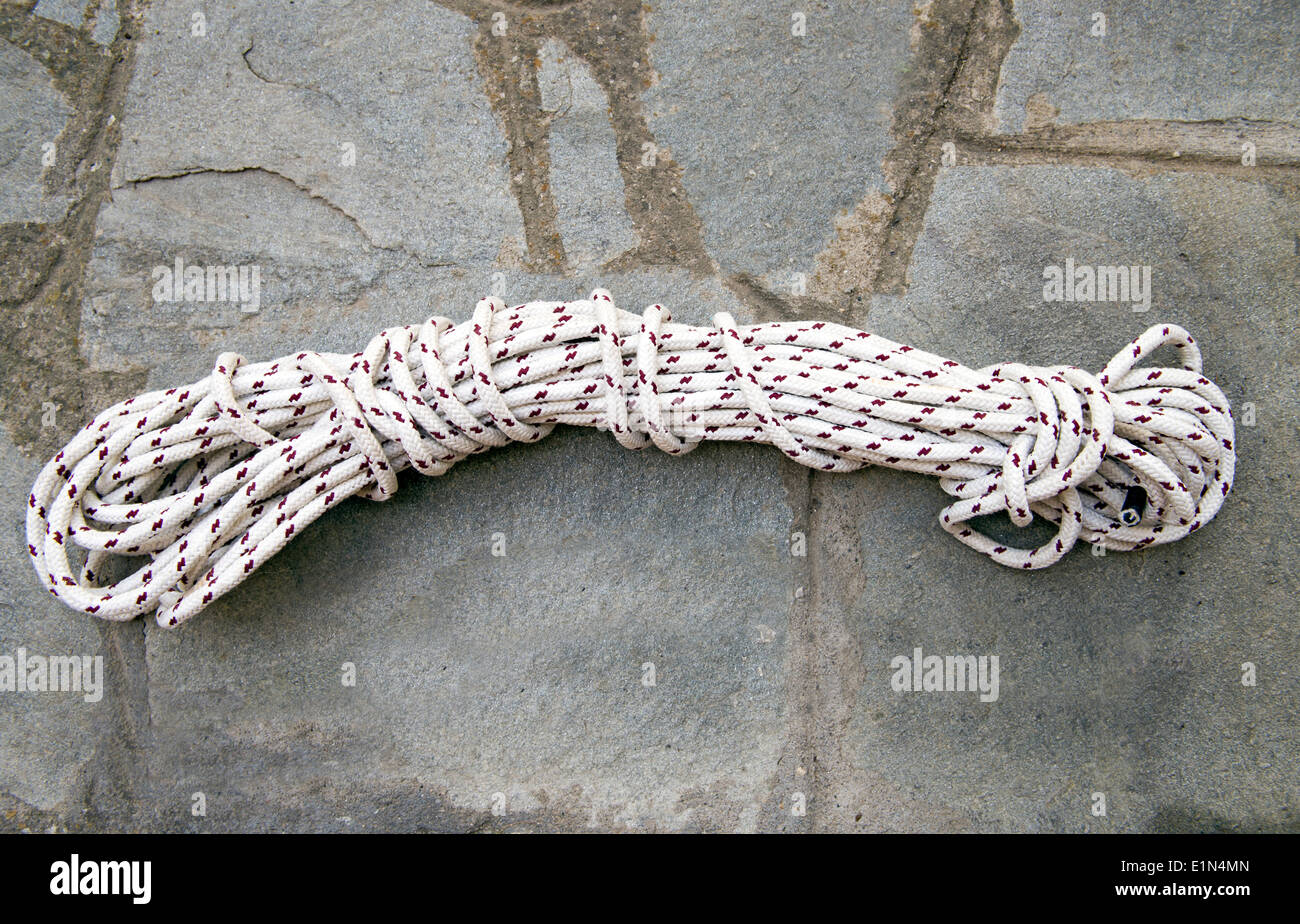 Coiled Rope Stock Photo