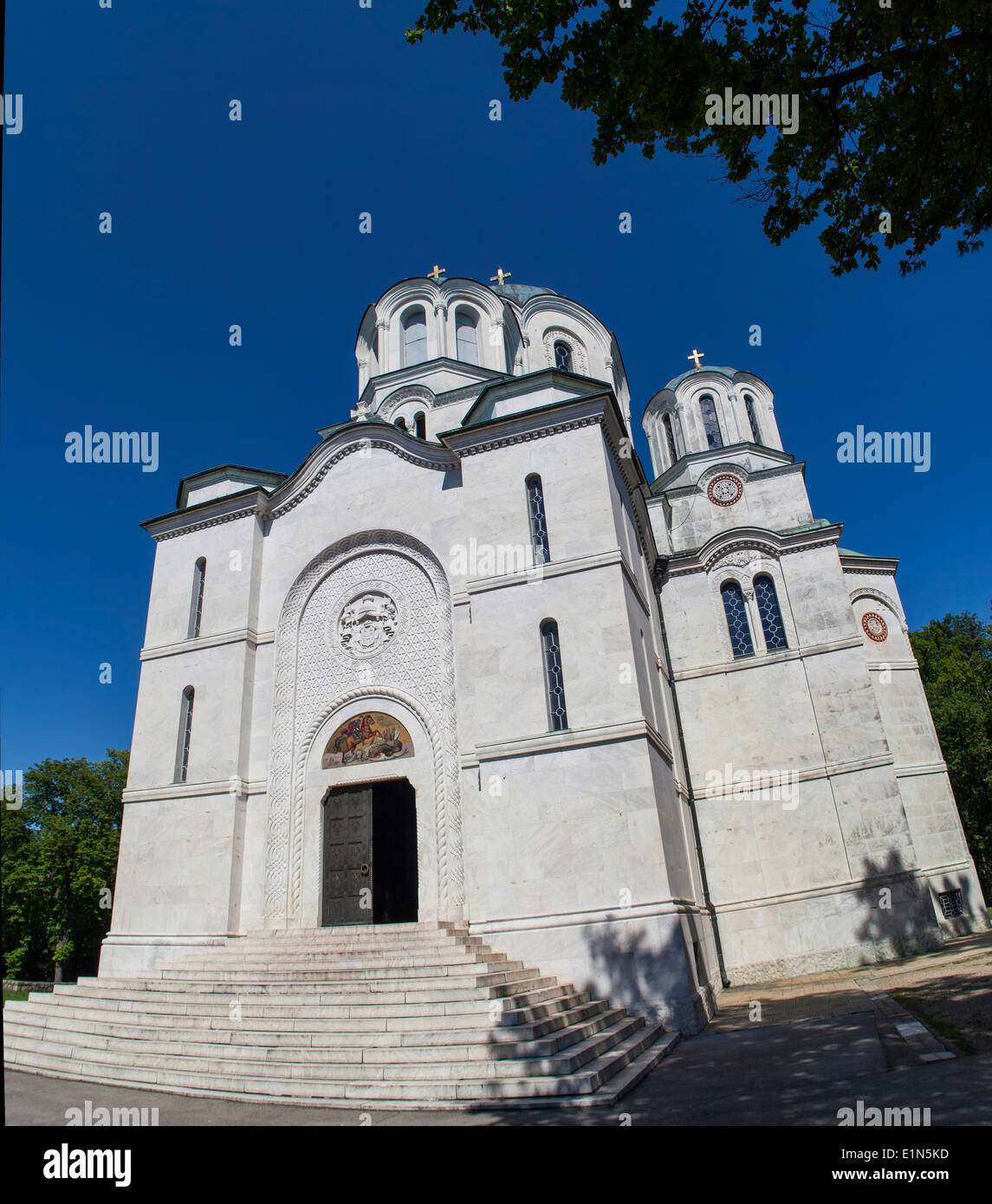 St George's Church at Oplenac, Serbia Stock Photo