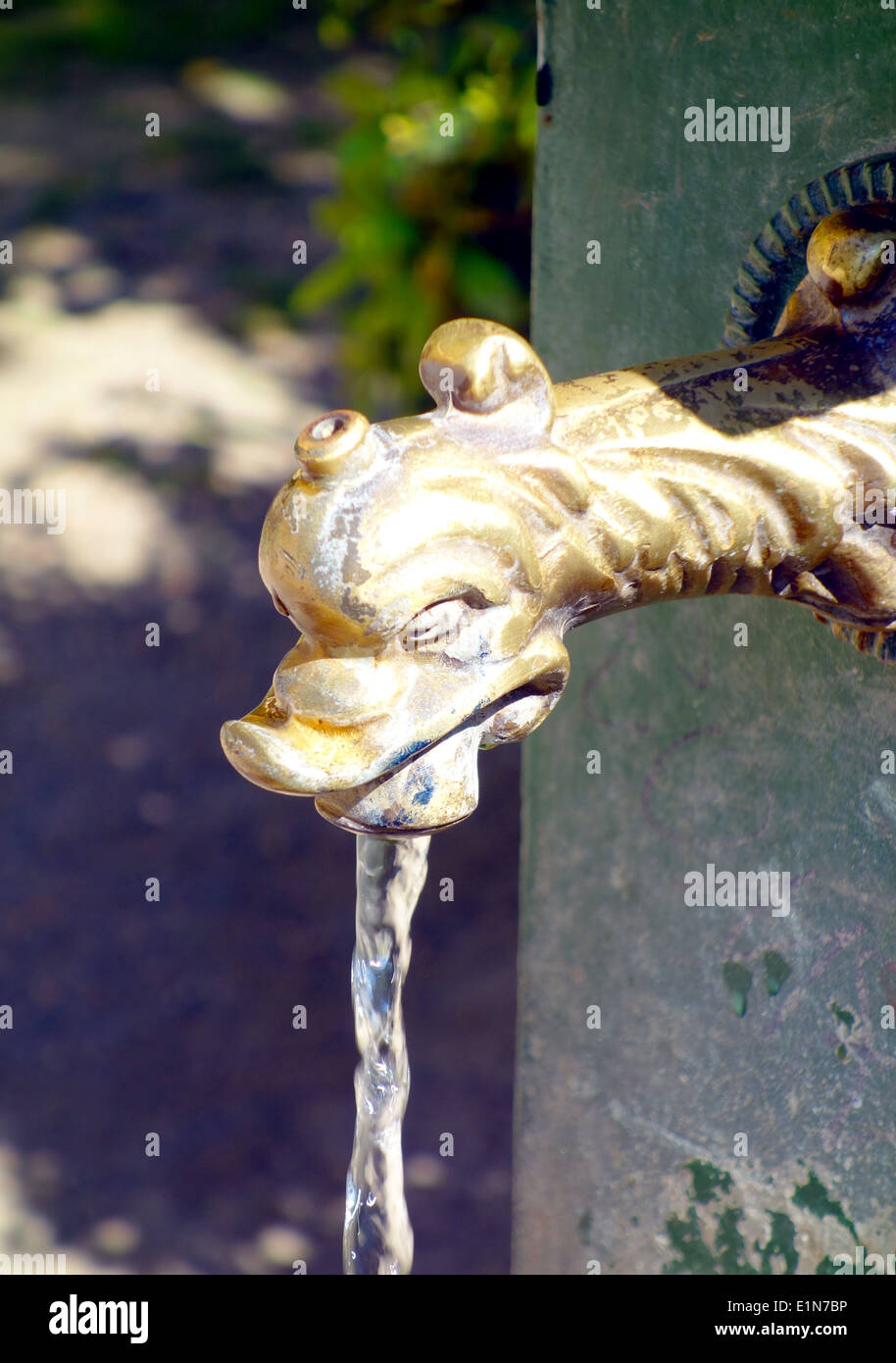 Public main water fountain in Milan, Italy Stock Photo Alamy