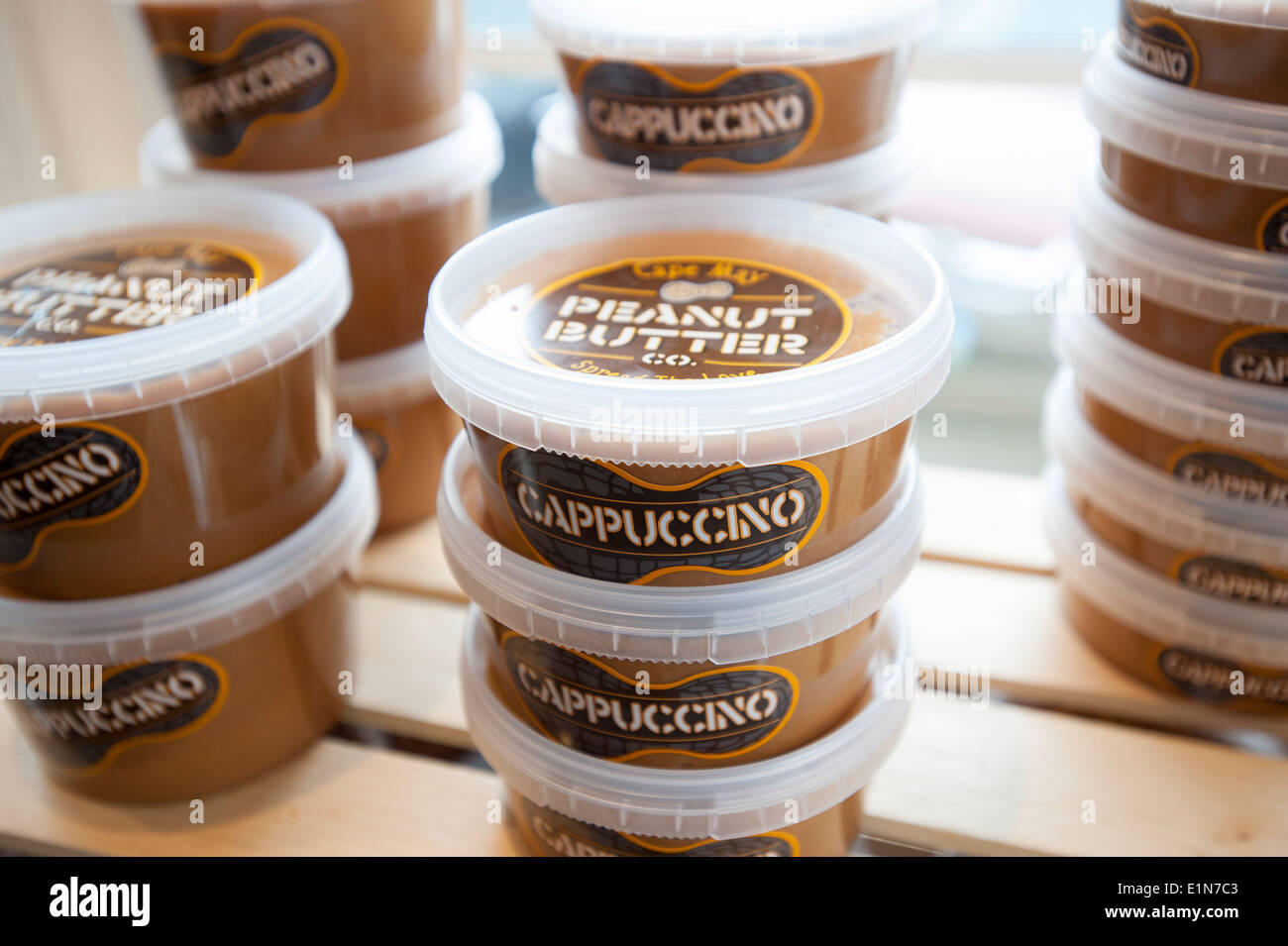 USA New Jersey NJ Cape May Cappuccino flavored peanut butter at the