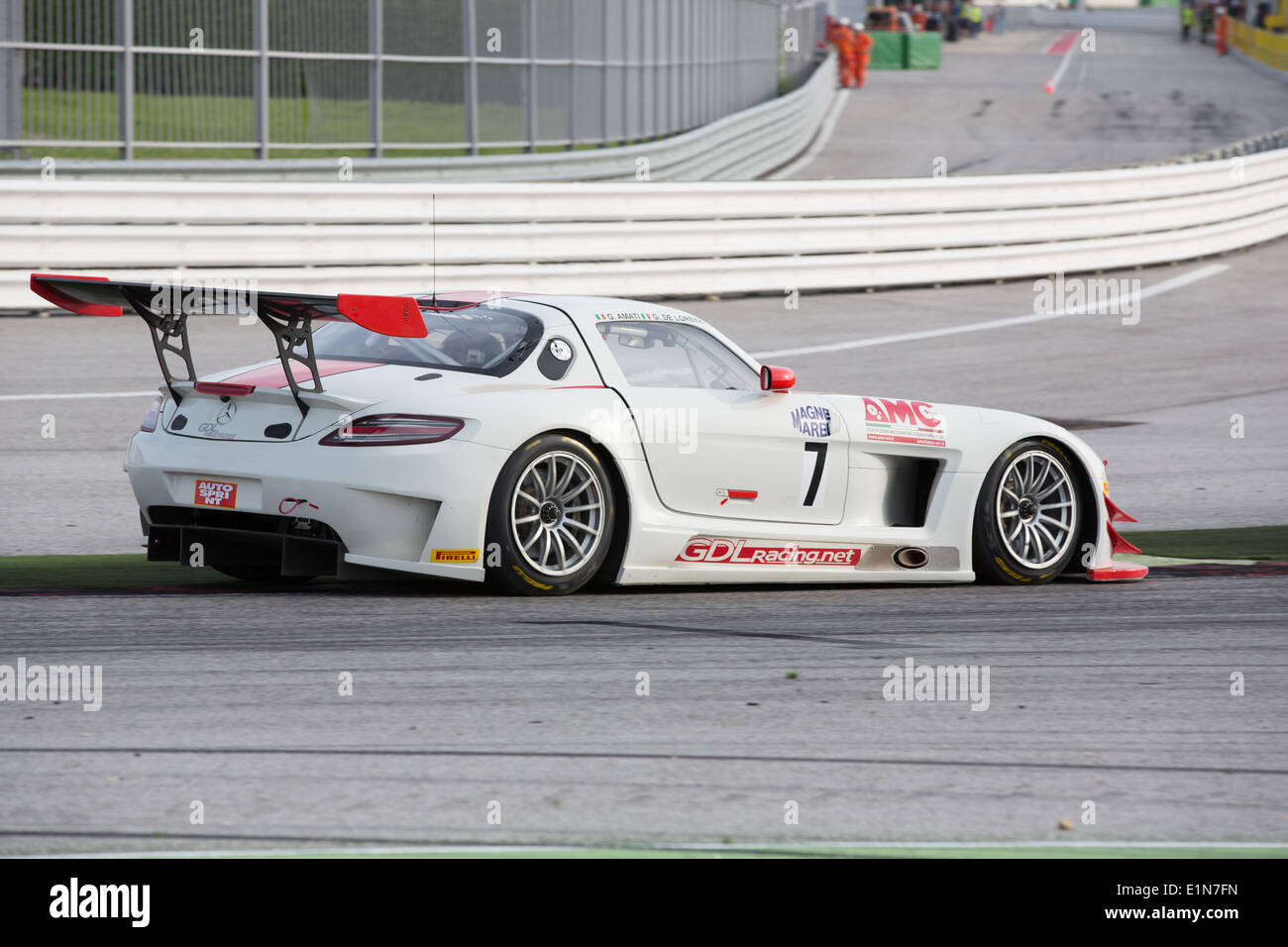 MERCEDES SLM AGM GT3 of GDL RACING team, driven By AMATI GIOVANNA(ITA) and DE LORENZI GIANLUCA , the , C.I. Gran Turismo Stock Photo